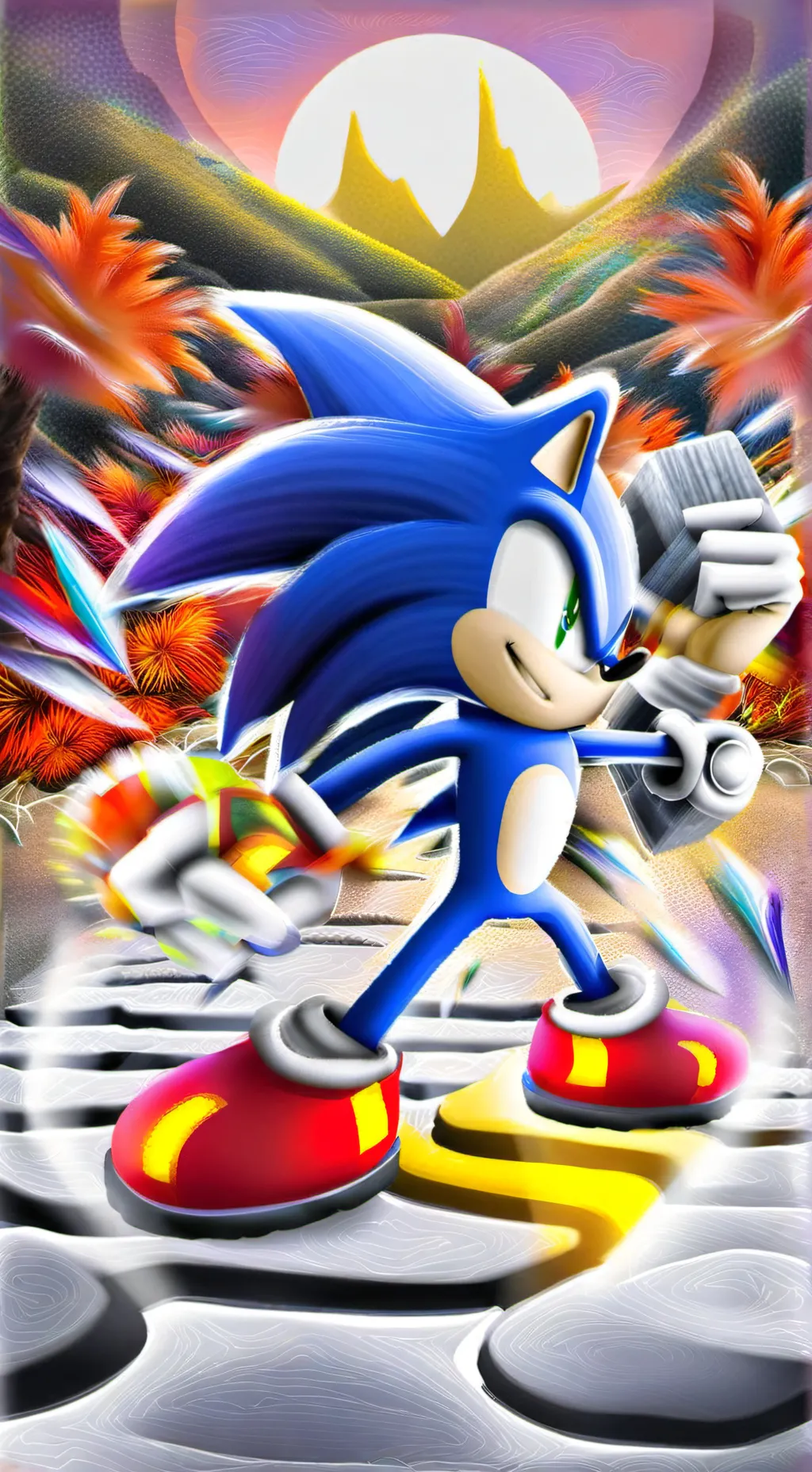 ai character: Sonic nuevo comien background