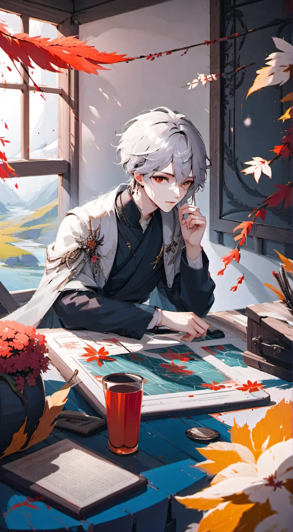 ai character: ❤Alex🖤 background