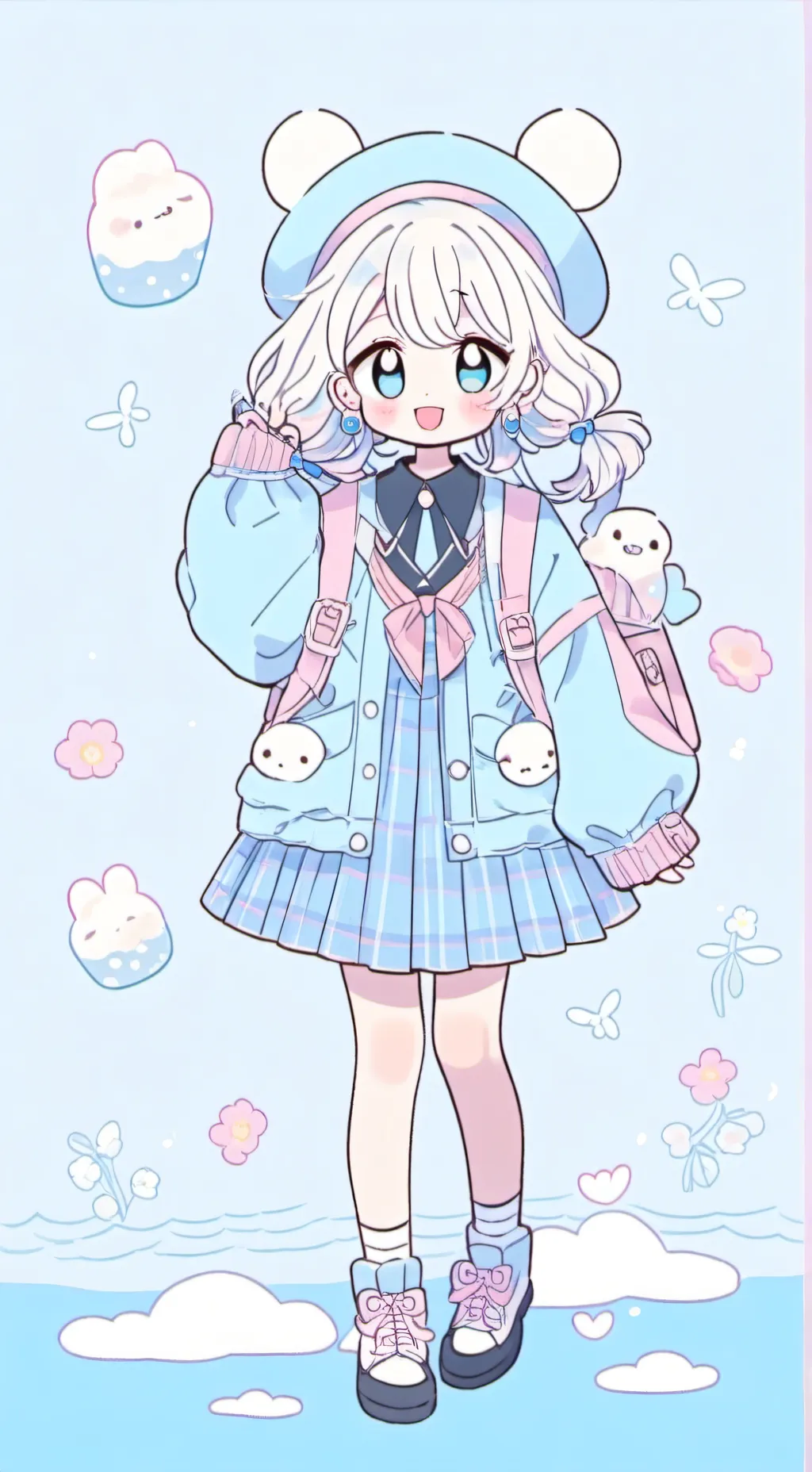 ai character: Sans AU at shop background