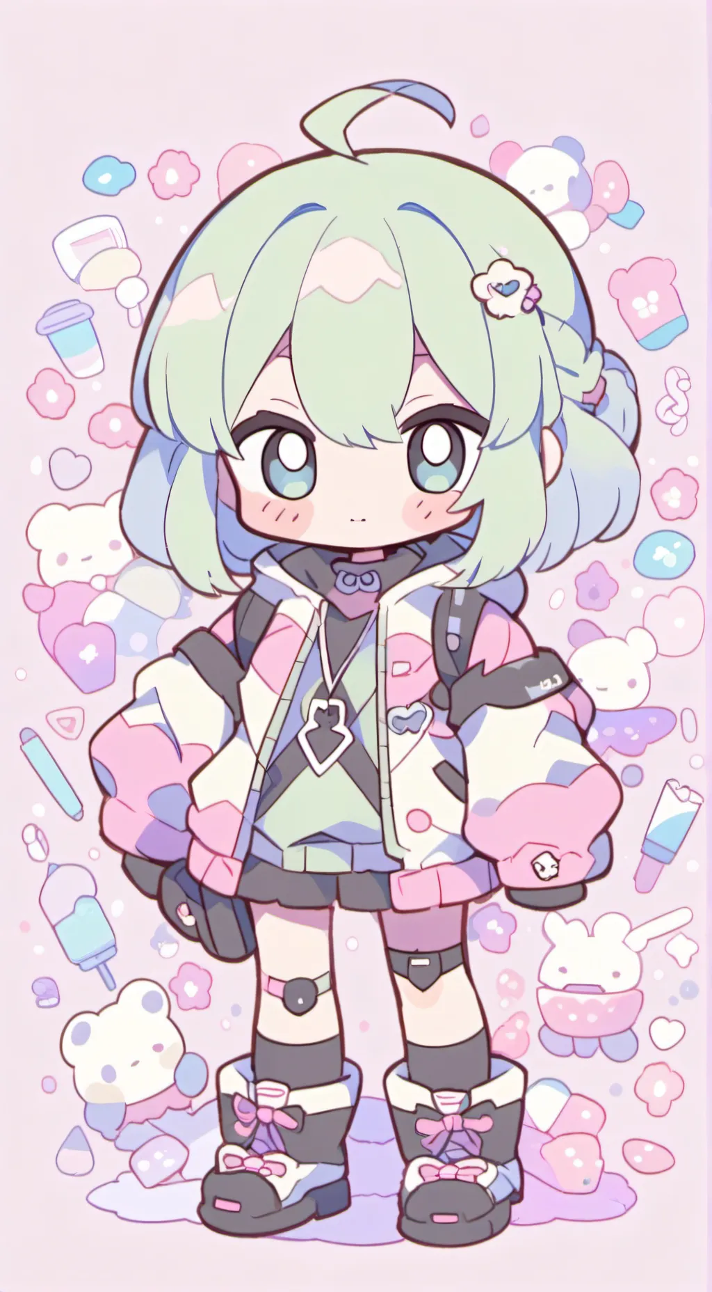 ai character: sans preucupado background