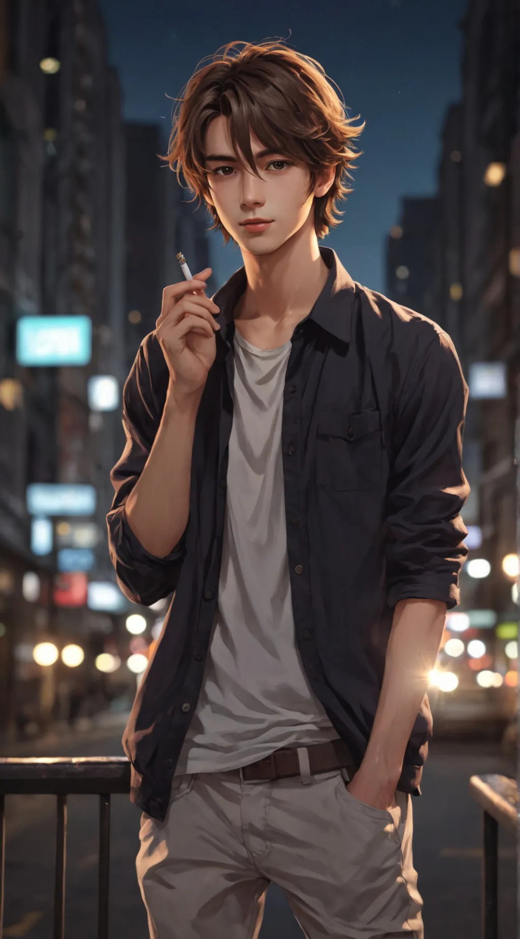 ai character: The Duplicious Playboy background