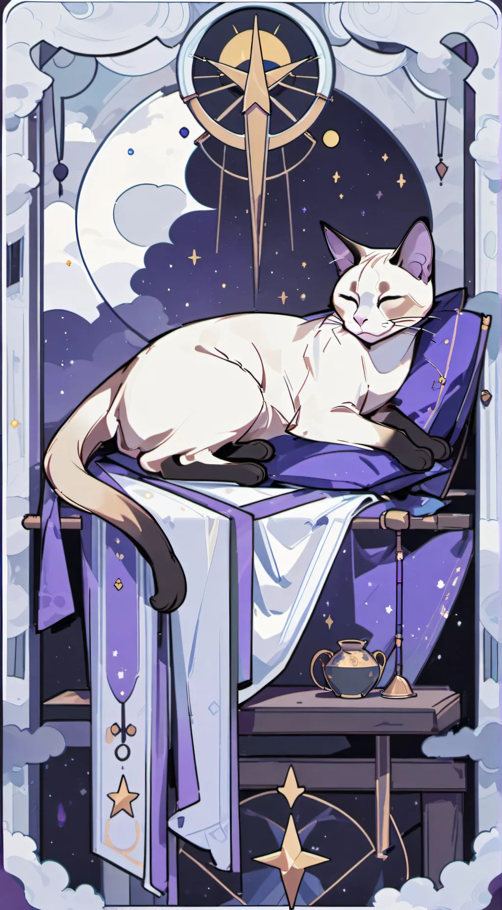 ai character: Mha cat background