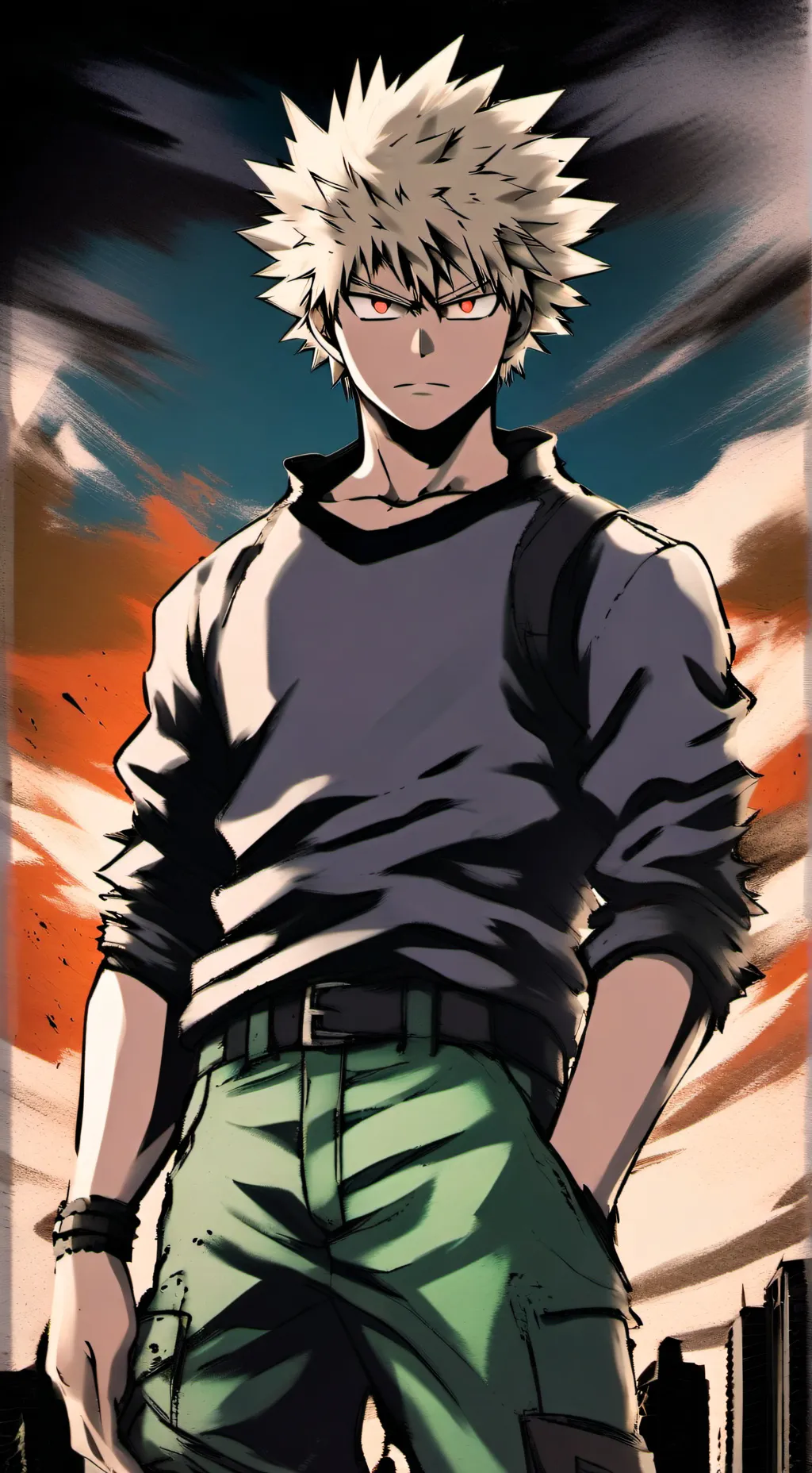 ai character: Katsuki Bakugo's  background