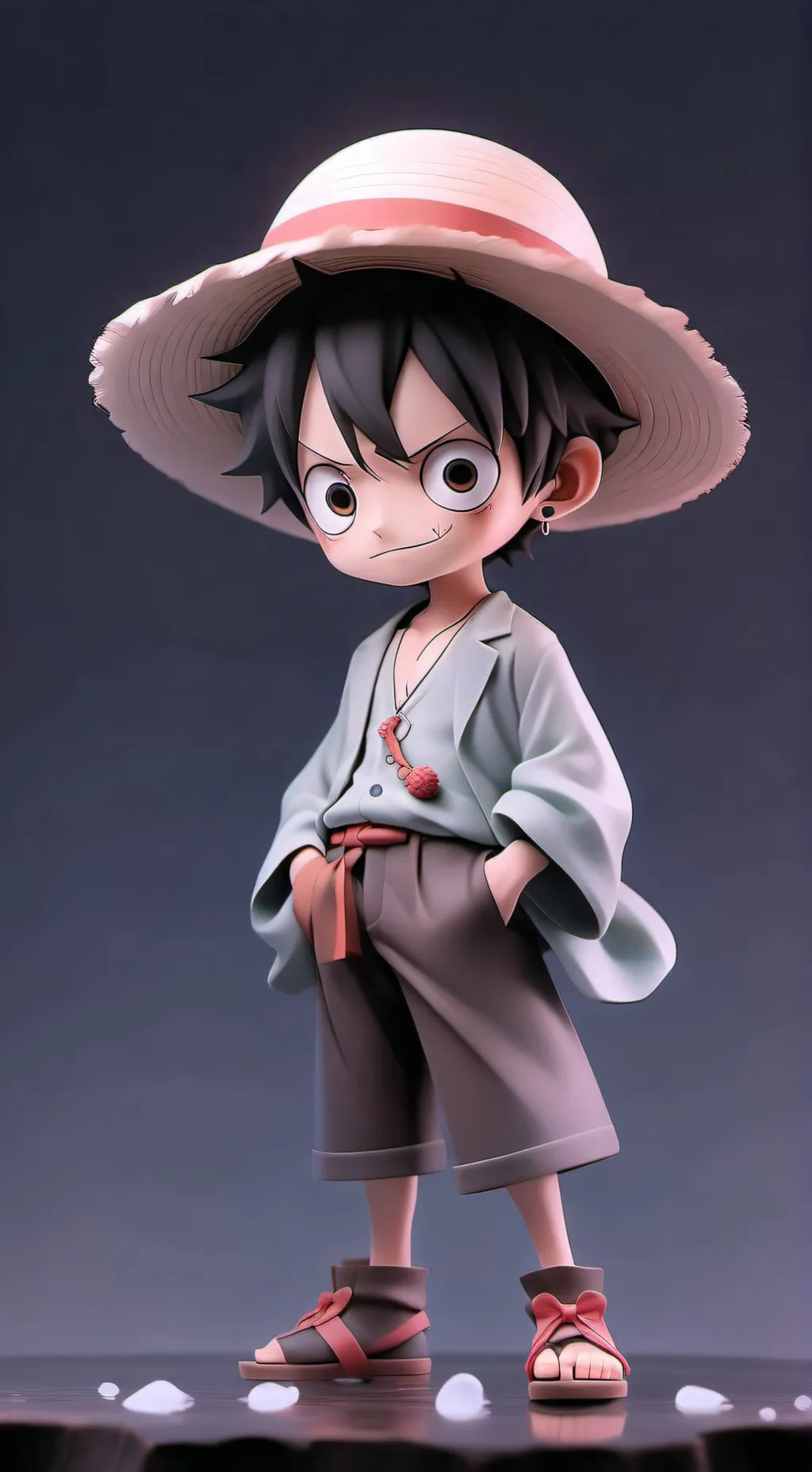 ai character: chapeus de palha background