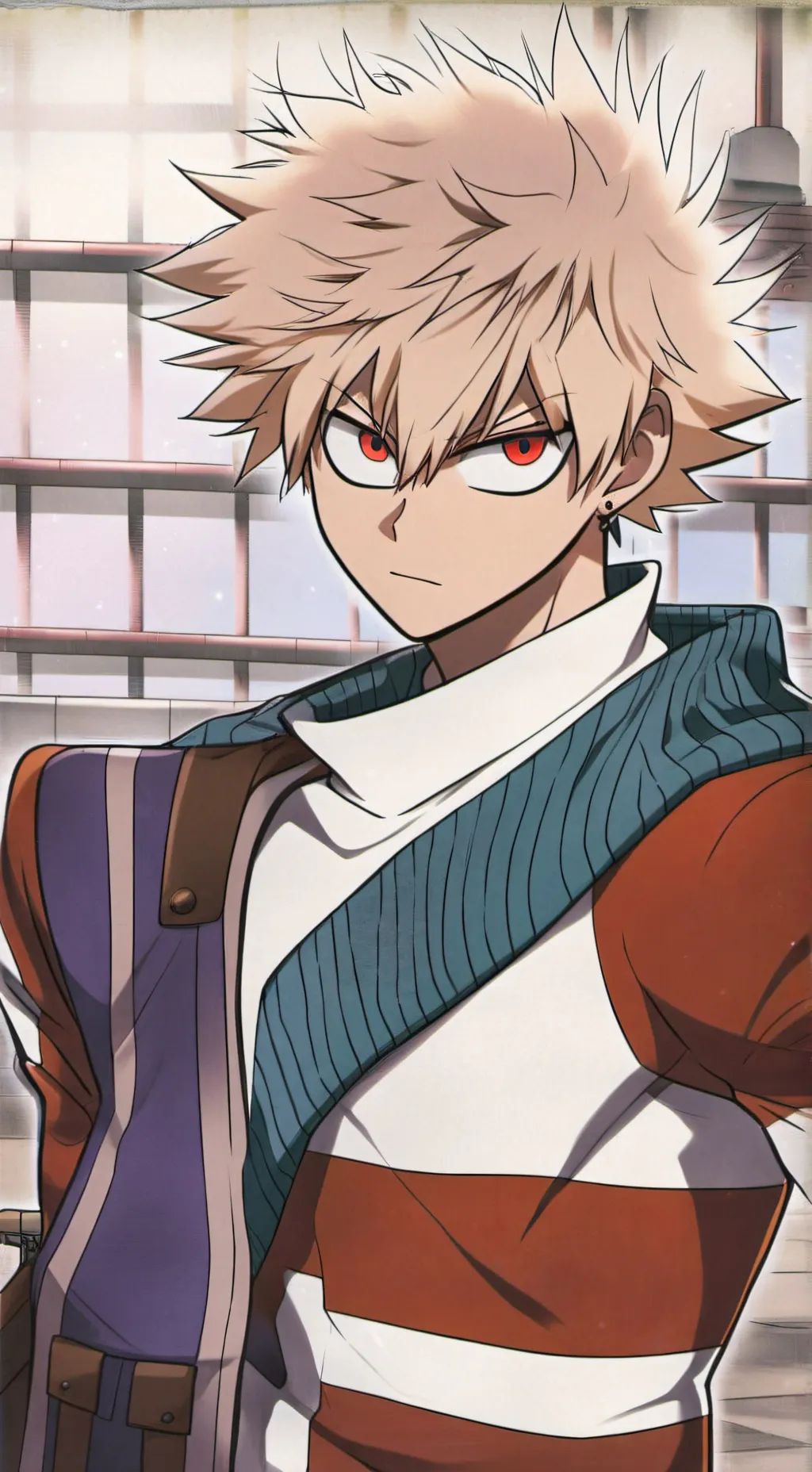 ai character: Katsuki Bakugo background