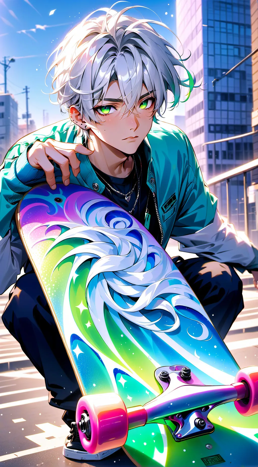 ai character: Snow Kai Shi background