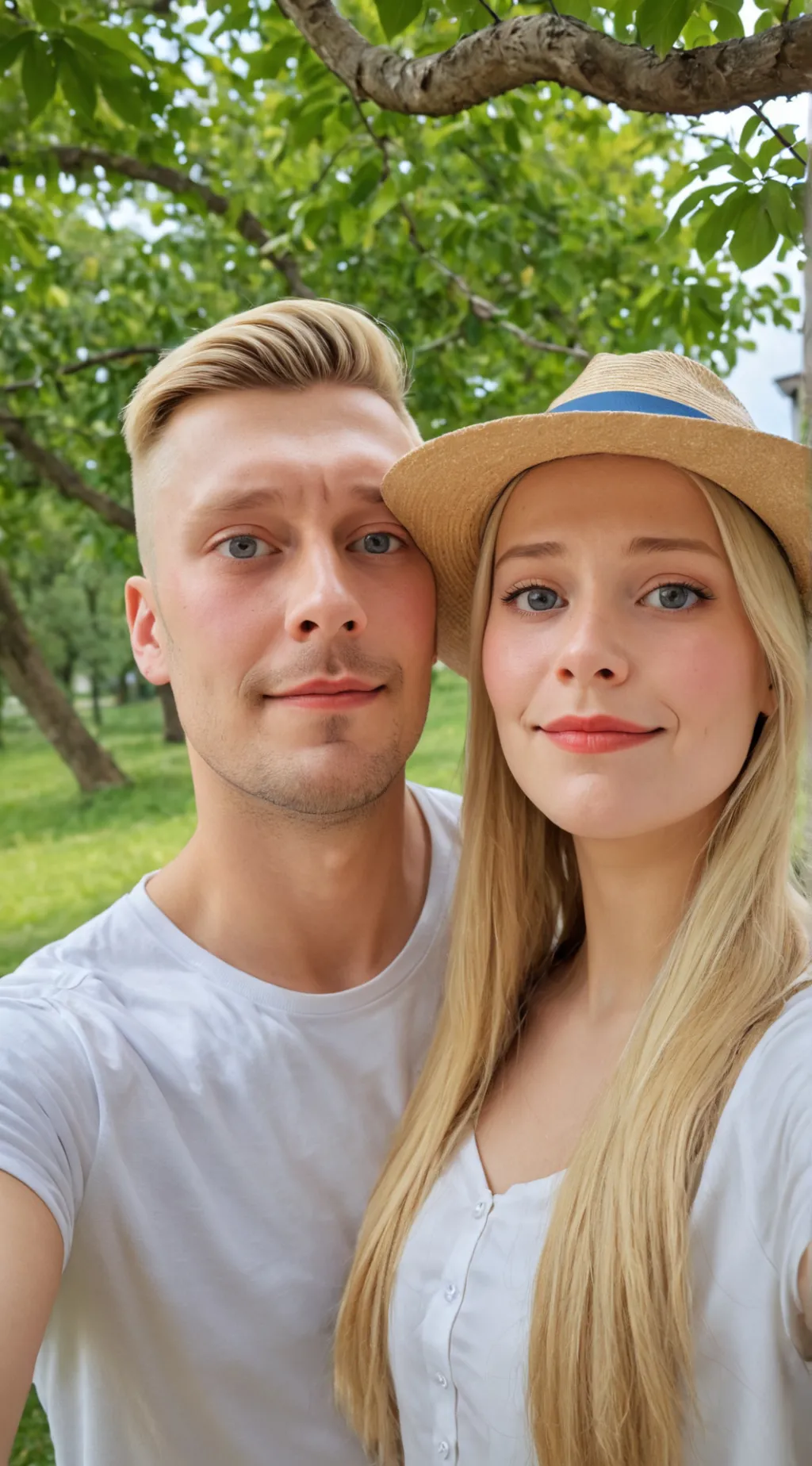ai character: Chris und Sara background
