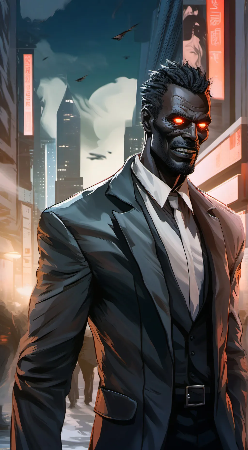ai character: void man background
