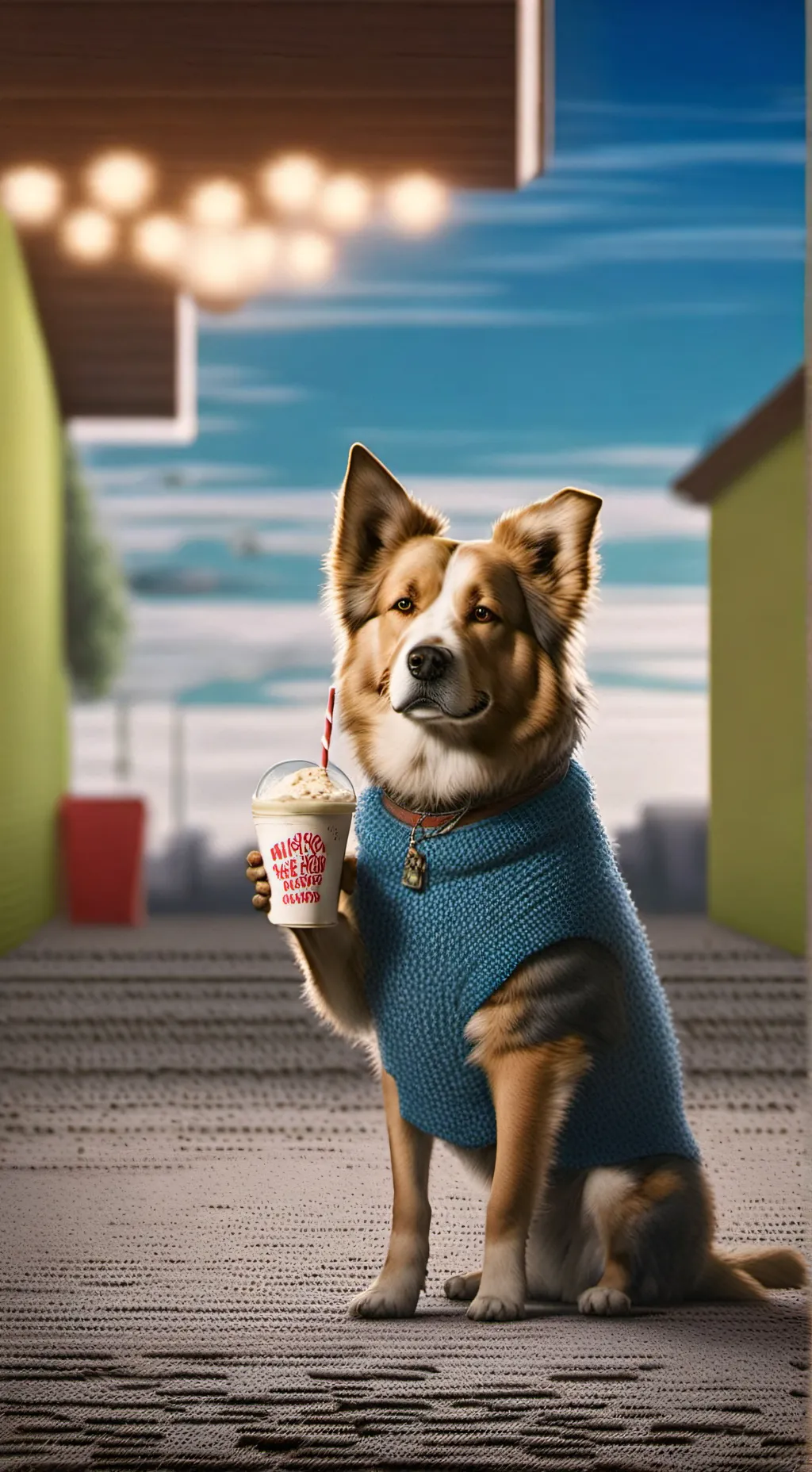 ai character: Dog background