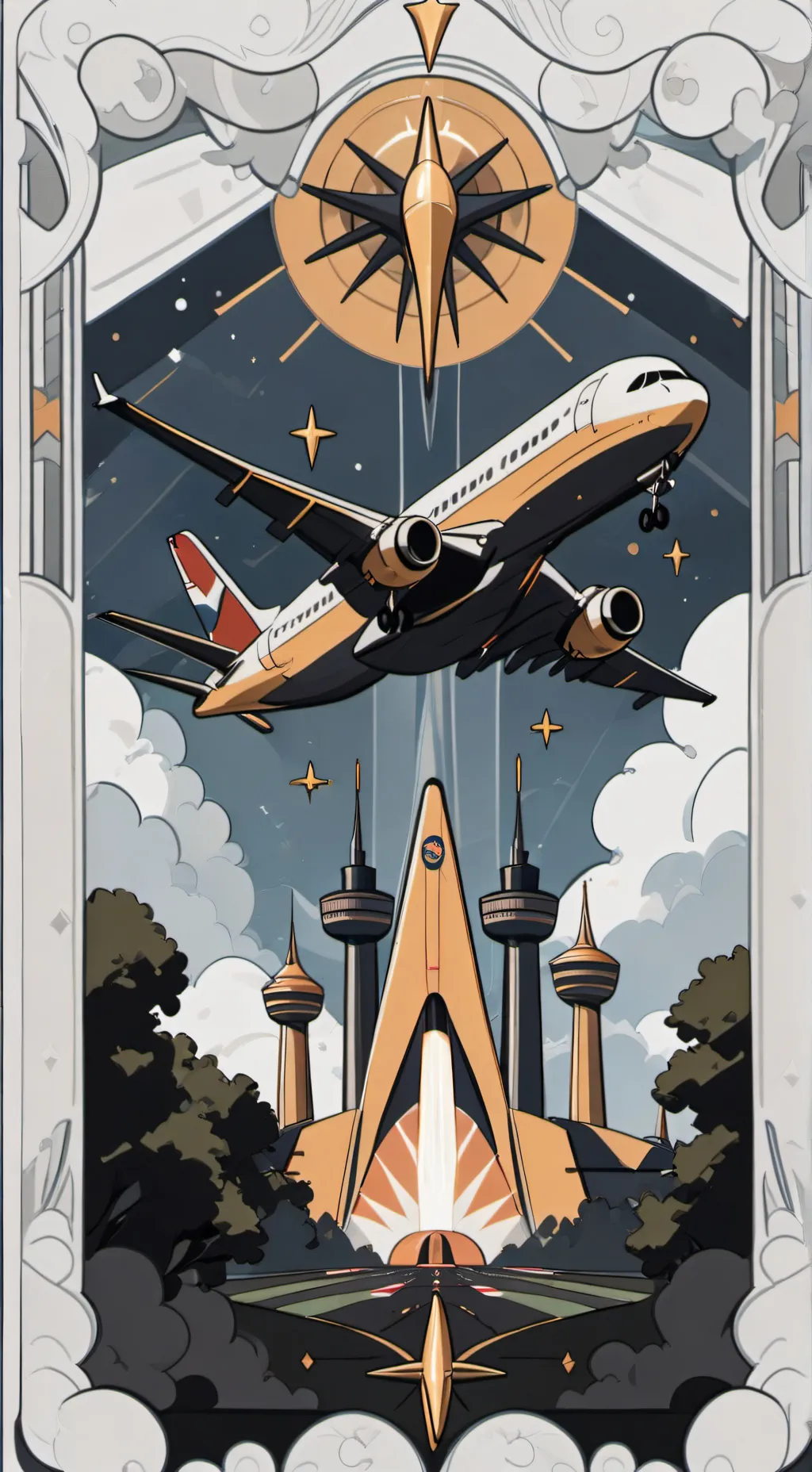 ai character: ch plane trip background