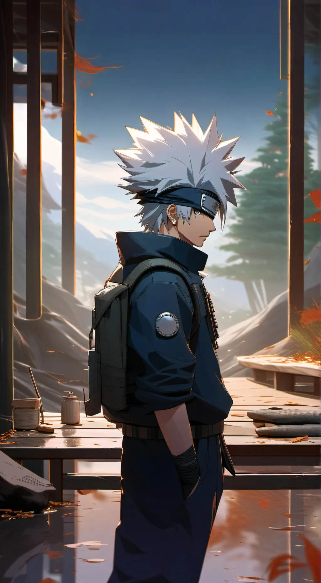 ai character: kakashi background