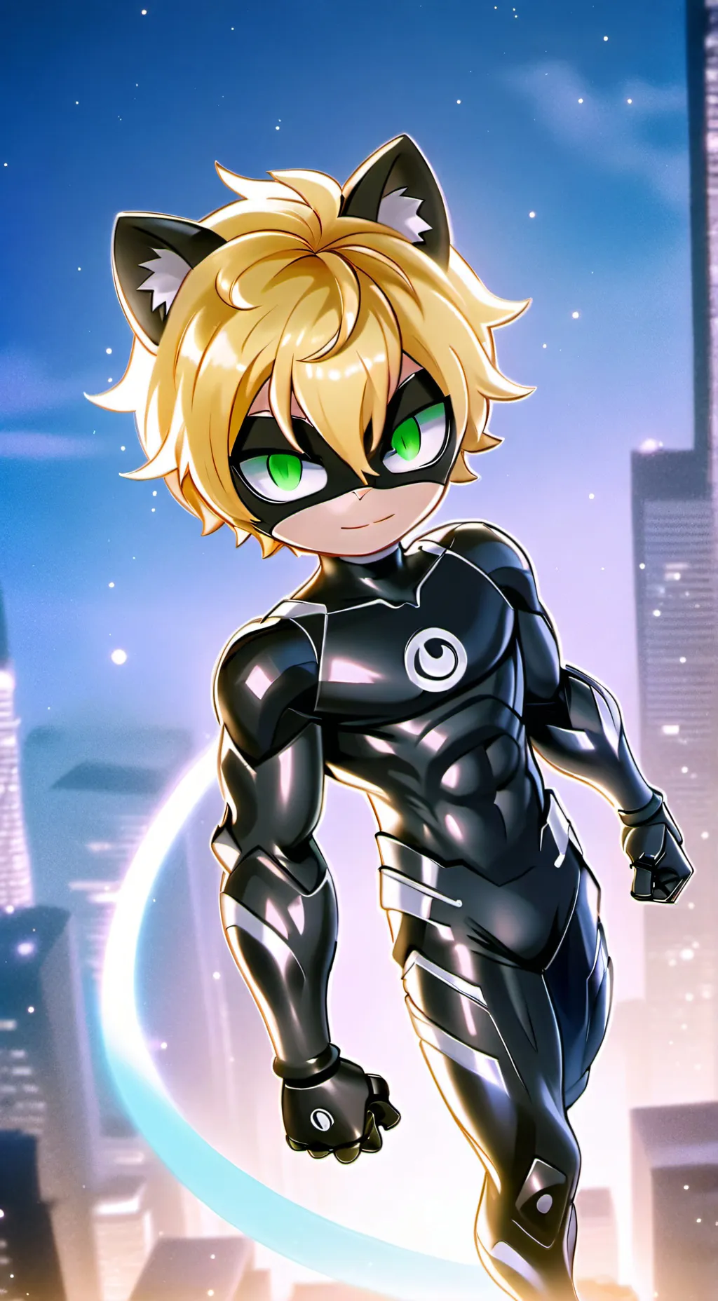 ai character: Cat Noir background
