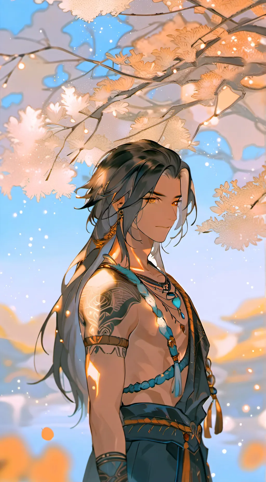 ai character: dragon dorado👊😍 background