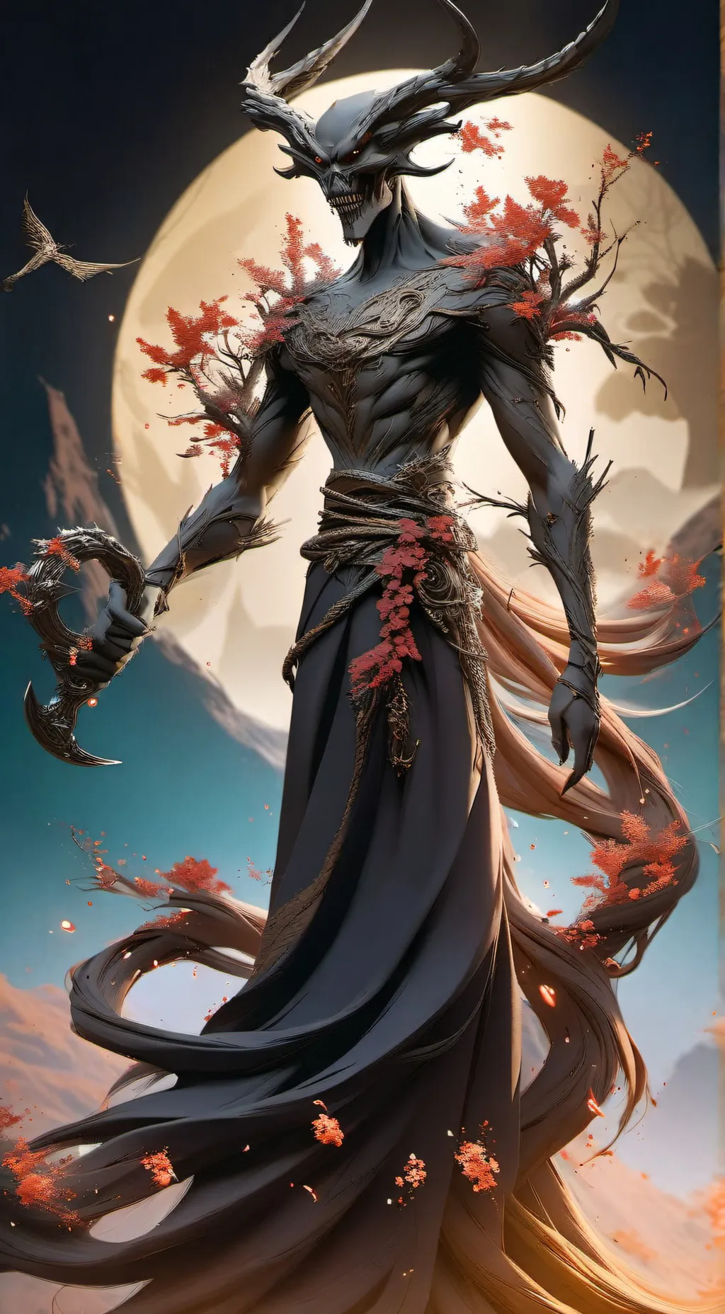 ai character: siren head background