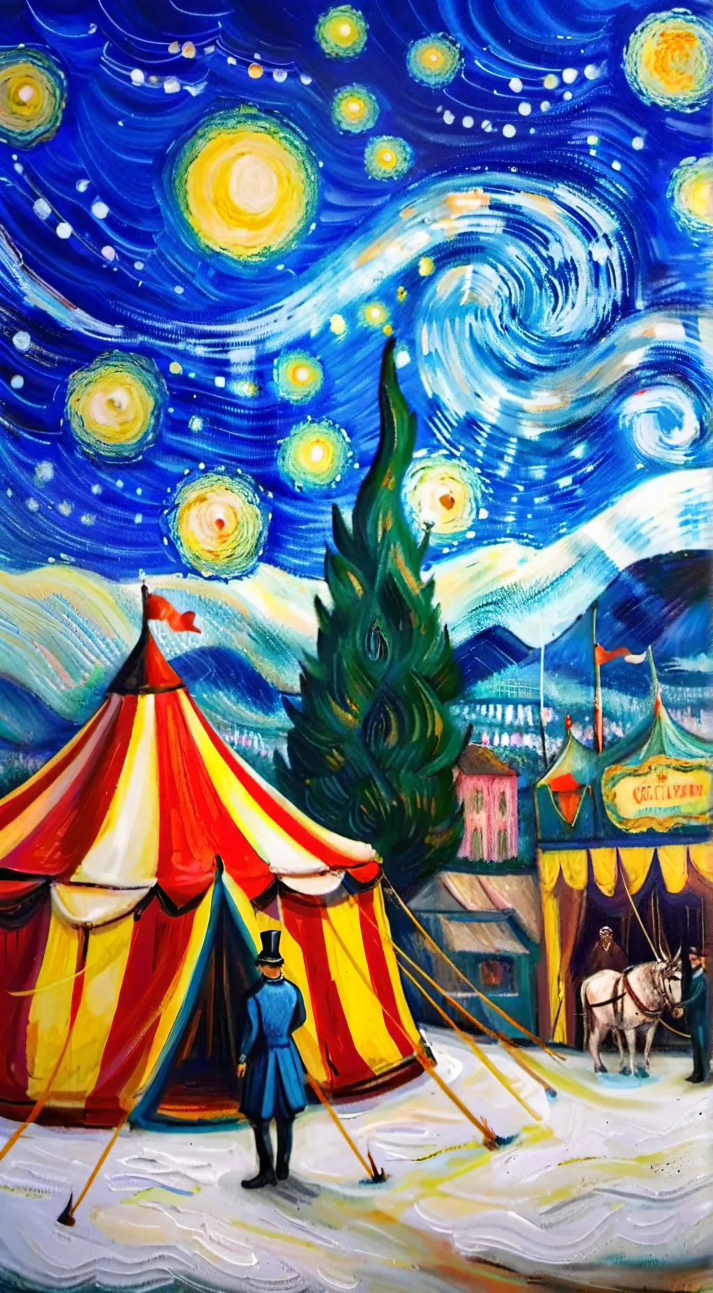 ai character: Madagascar 3circus background