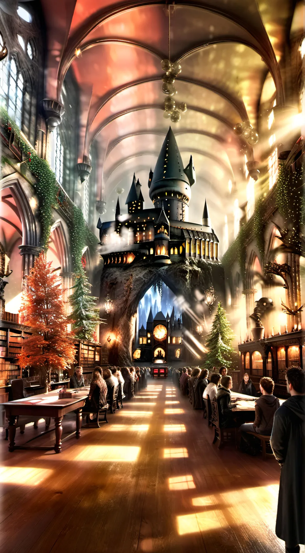 ai character: Hogwarts♡ background