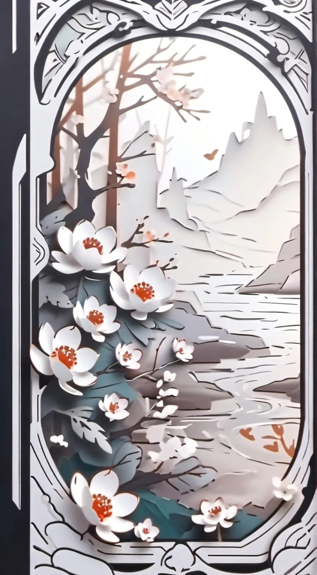 ai character: SNOWY FOREST SWAP background