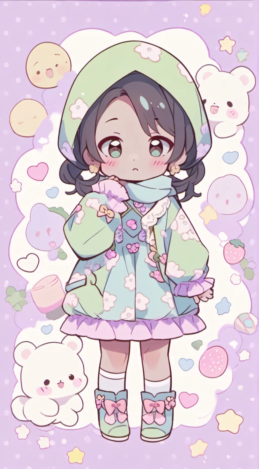 ai character: Amna cry background