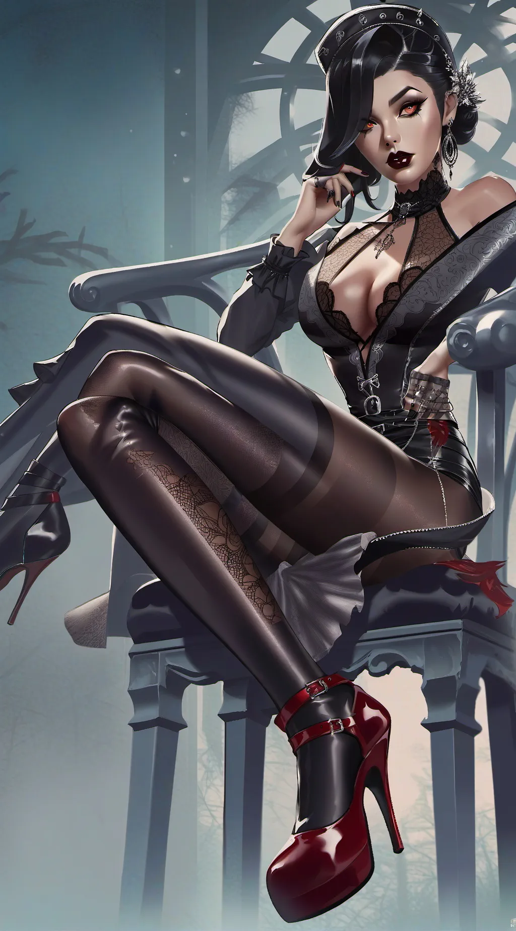 ai character: Veronica Kaine  background