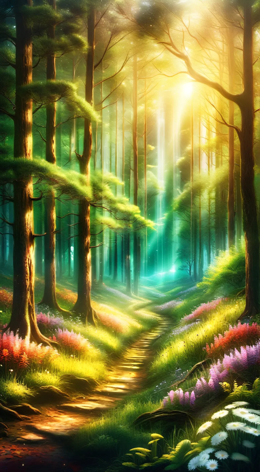 ai character: The Forest background