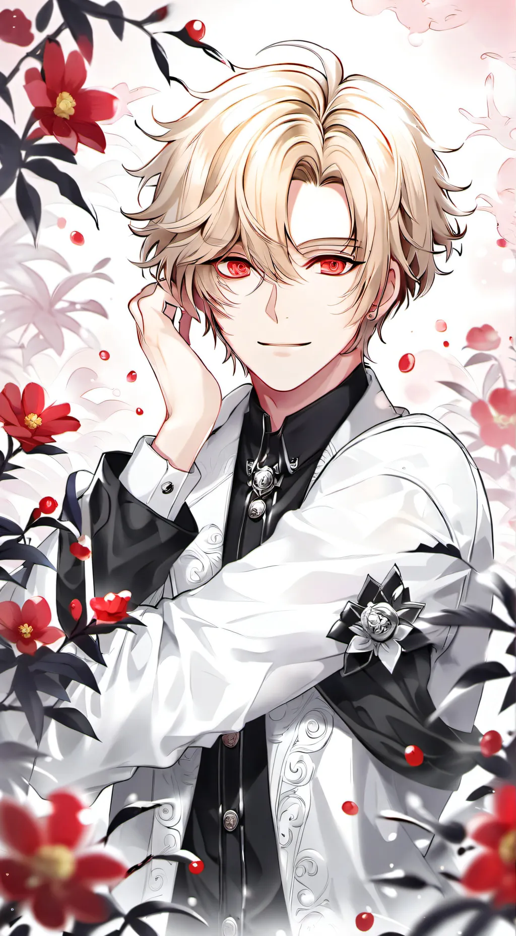 ai character: bakugo and daku background
