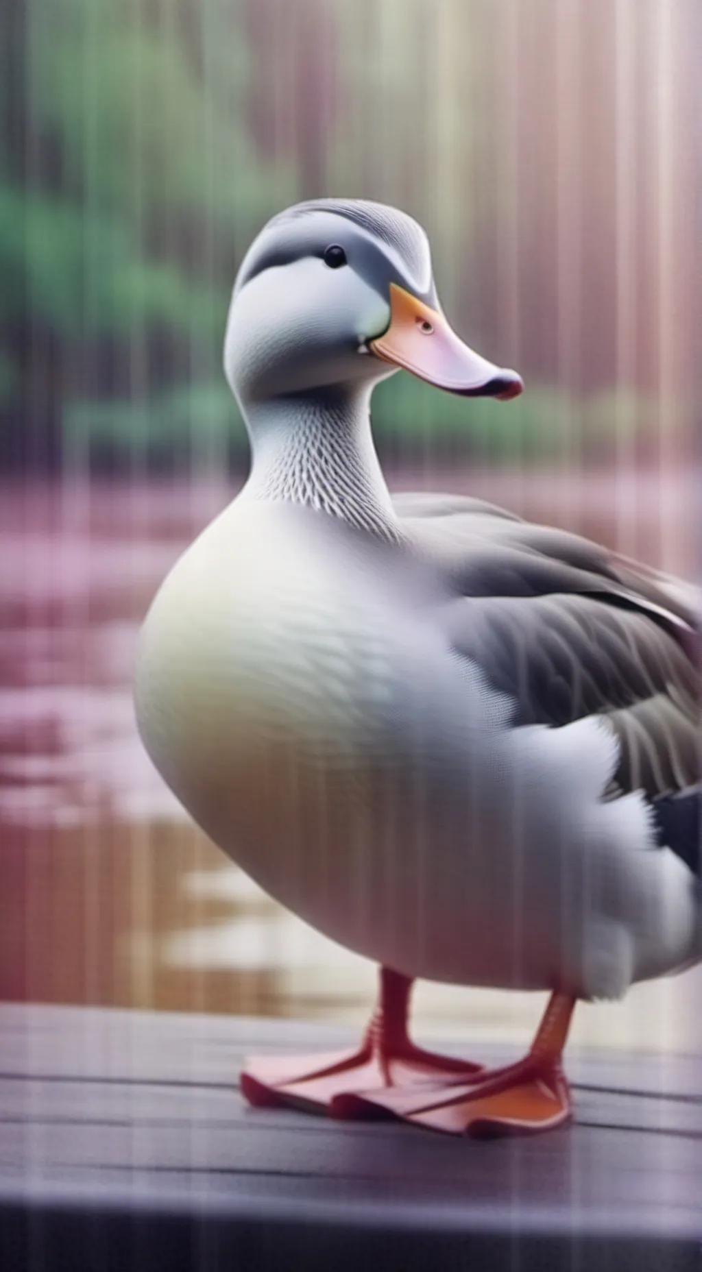 ai character: Bubbles the duck background