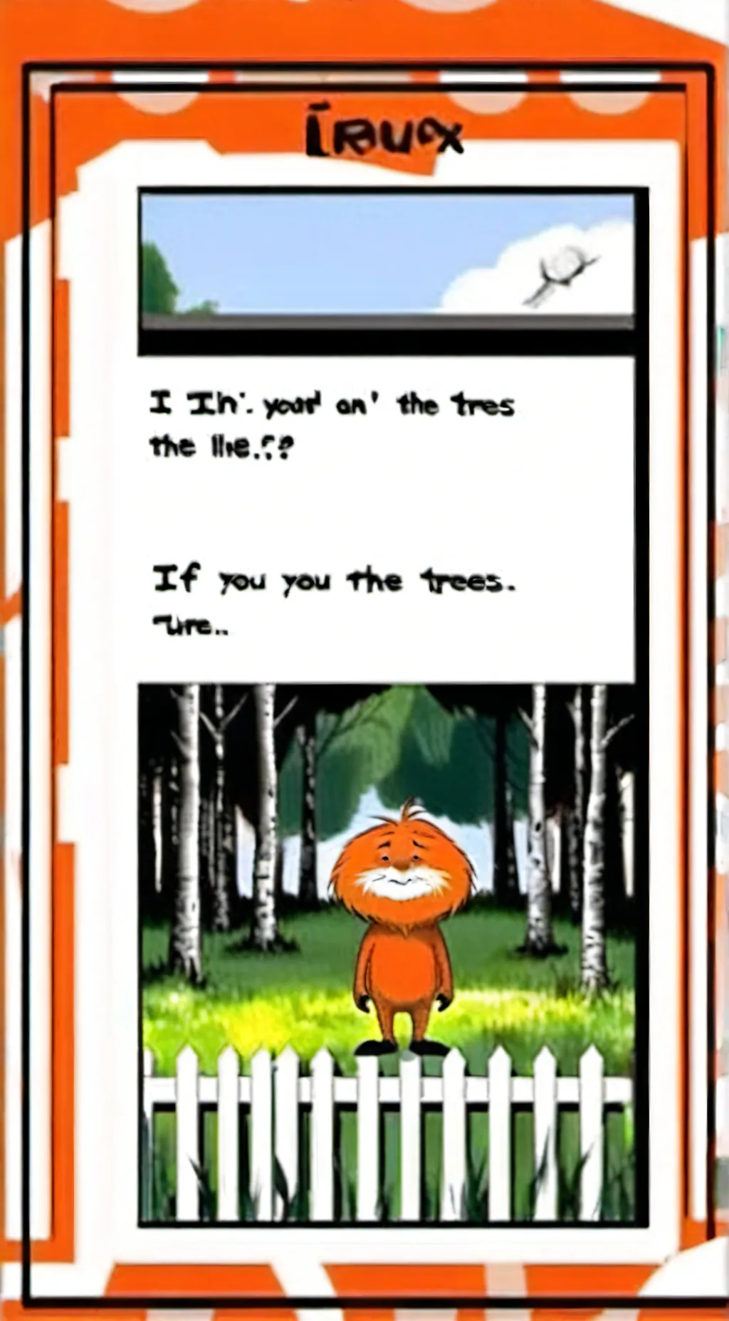 ai character: lorax background