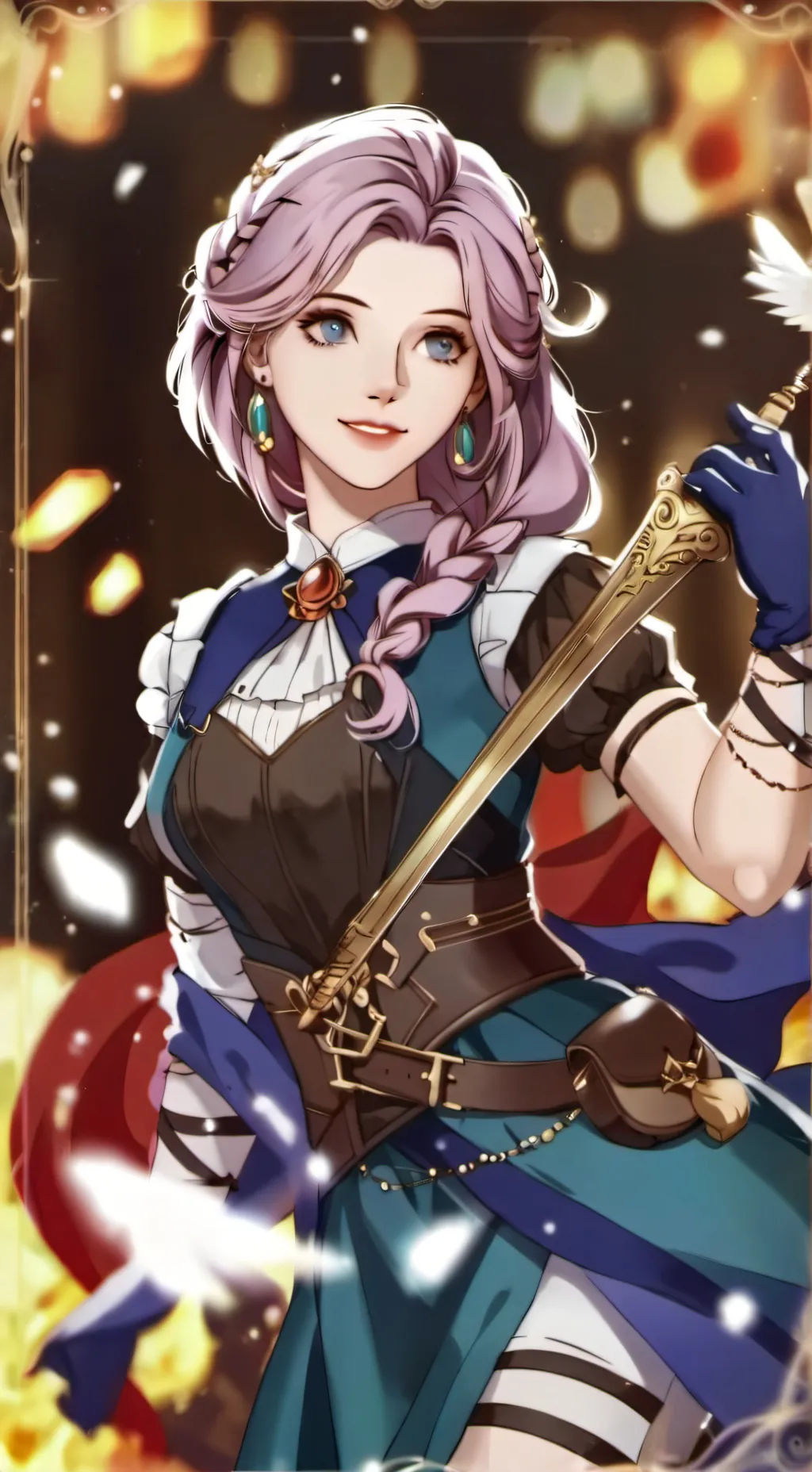 ai character: Lea background