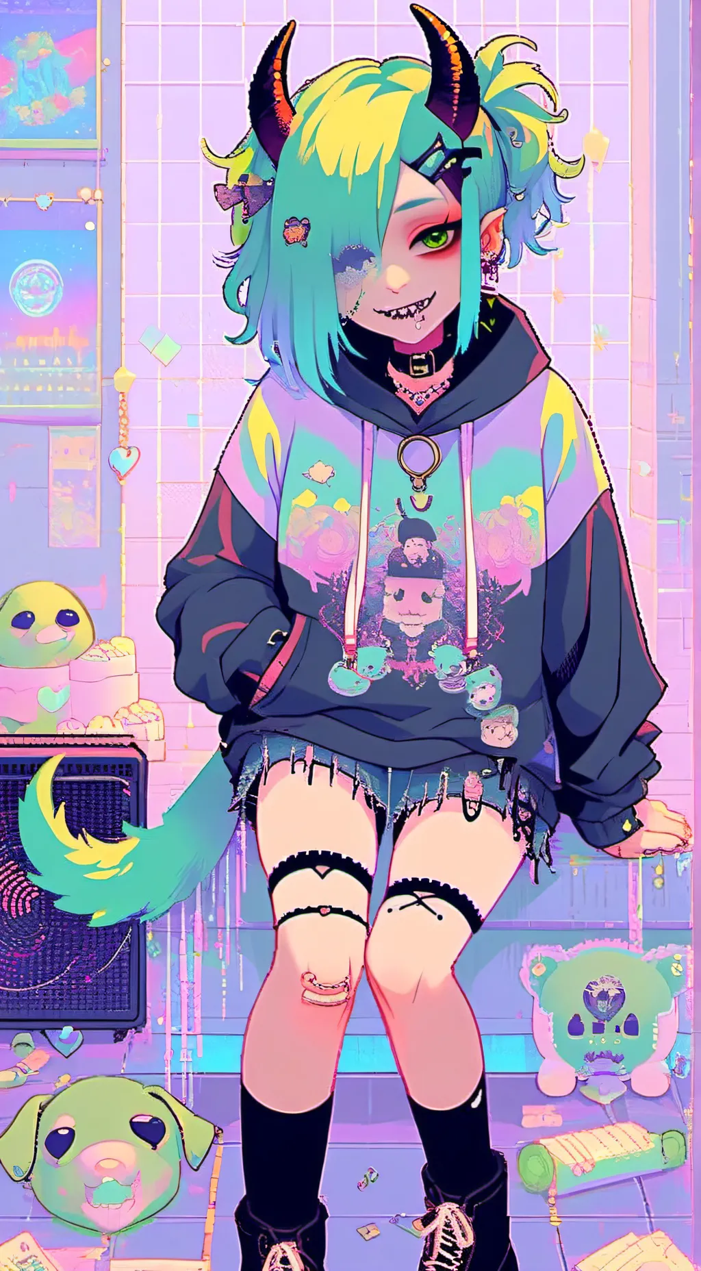 ai character: Rin background