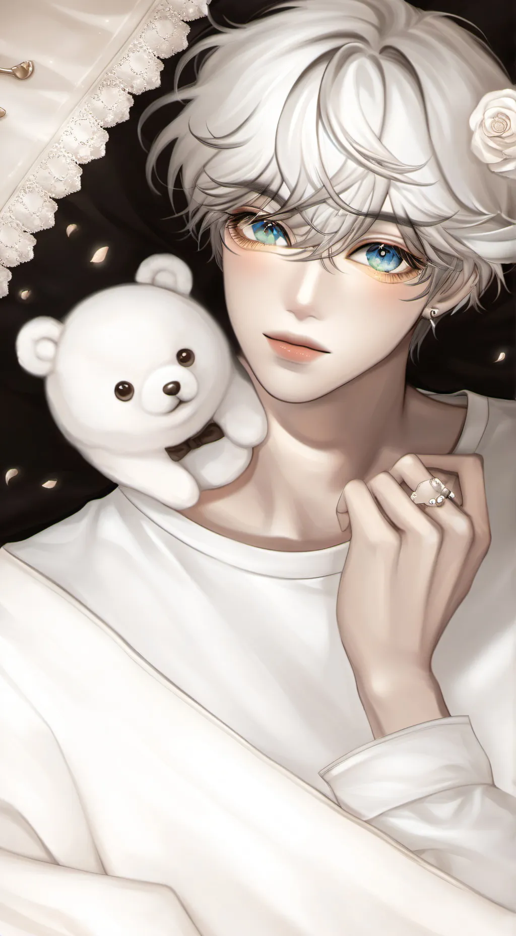ai character: bæ❤️🦋🌺 (LOVE) background