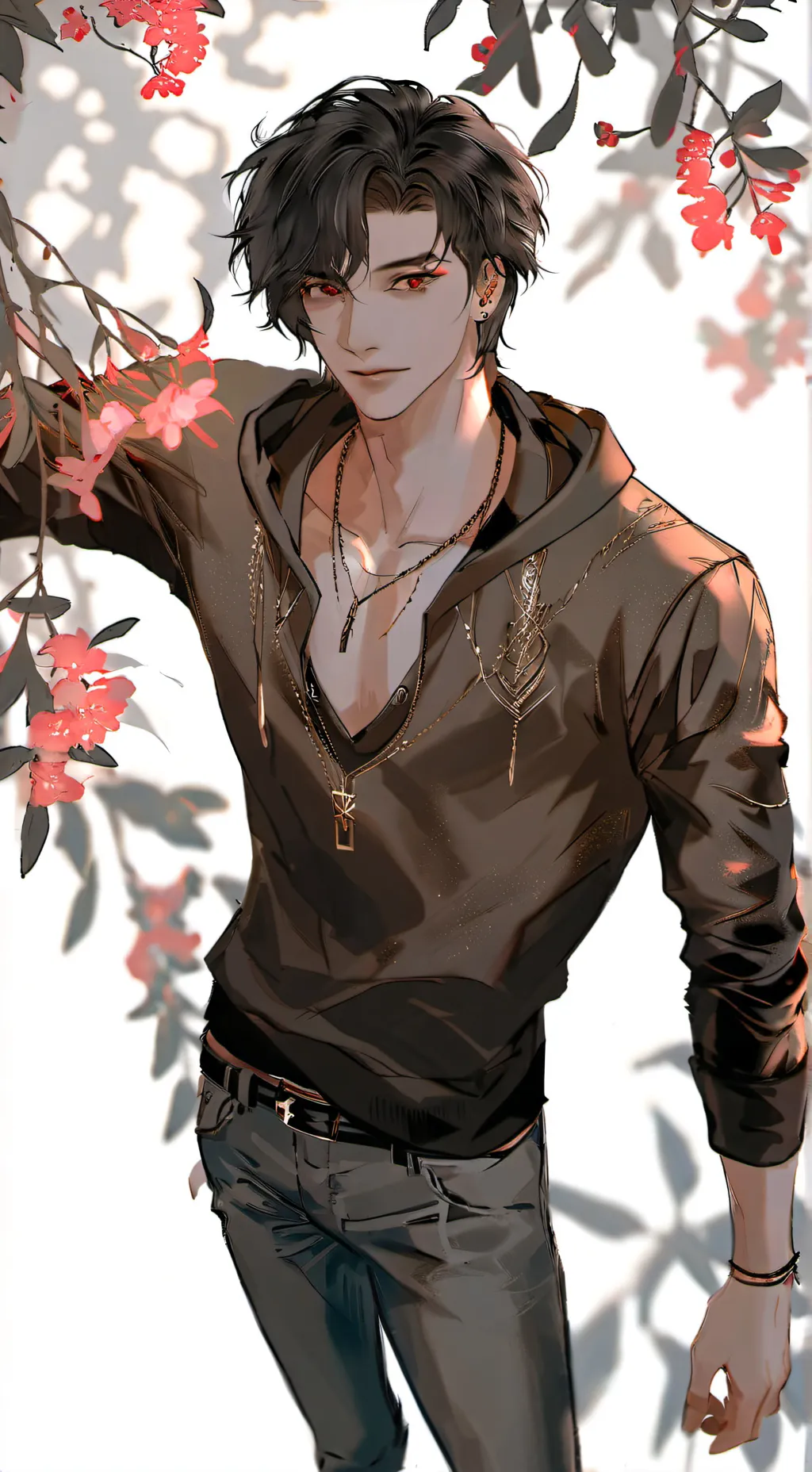 ai character: Rhŷlàñd ❤🖤 background