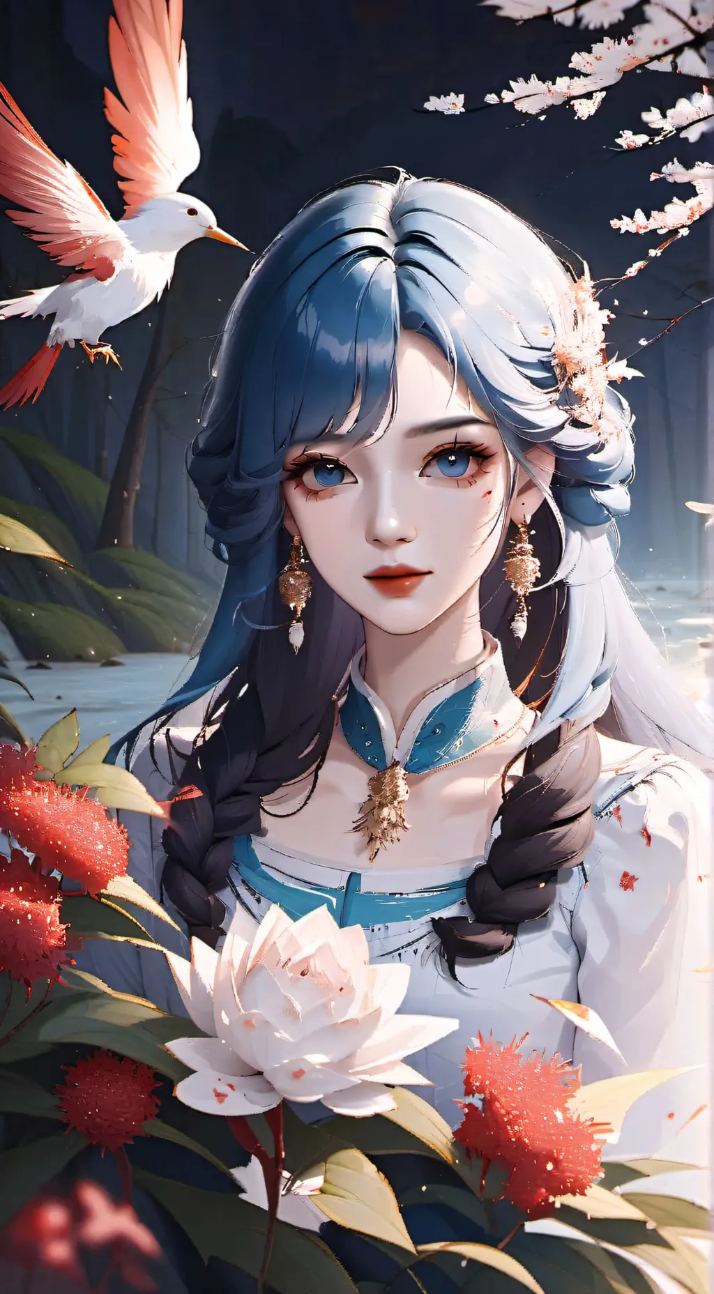 ai character: Blue (jw) background