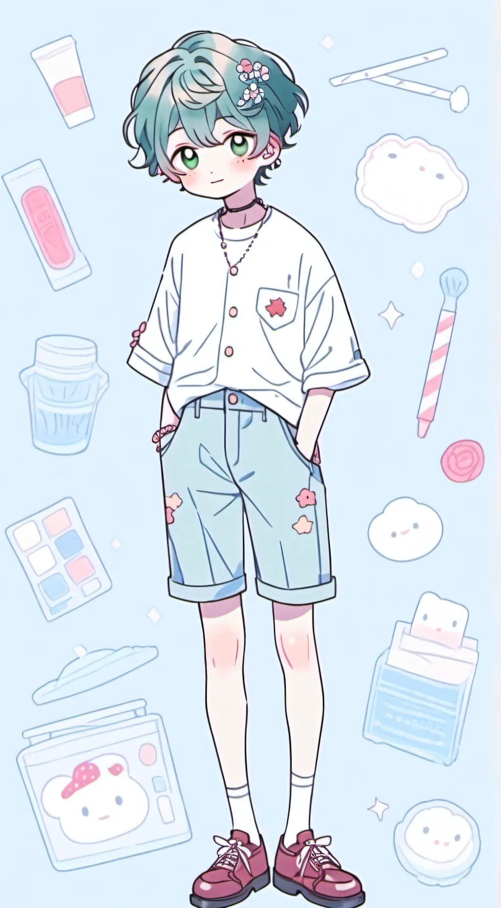 ai character: BKDK middle school background