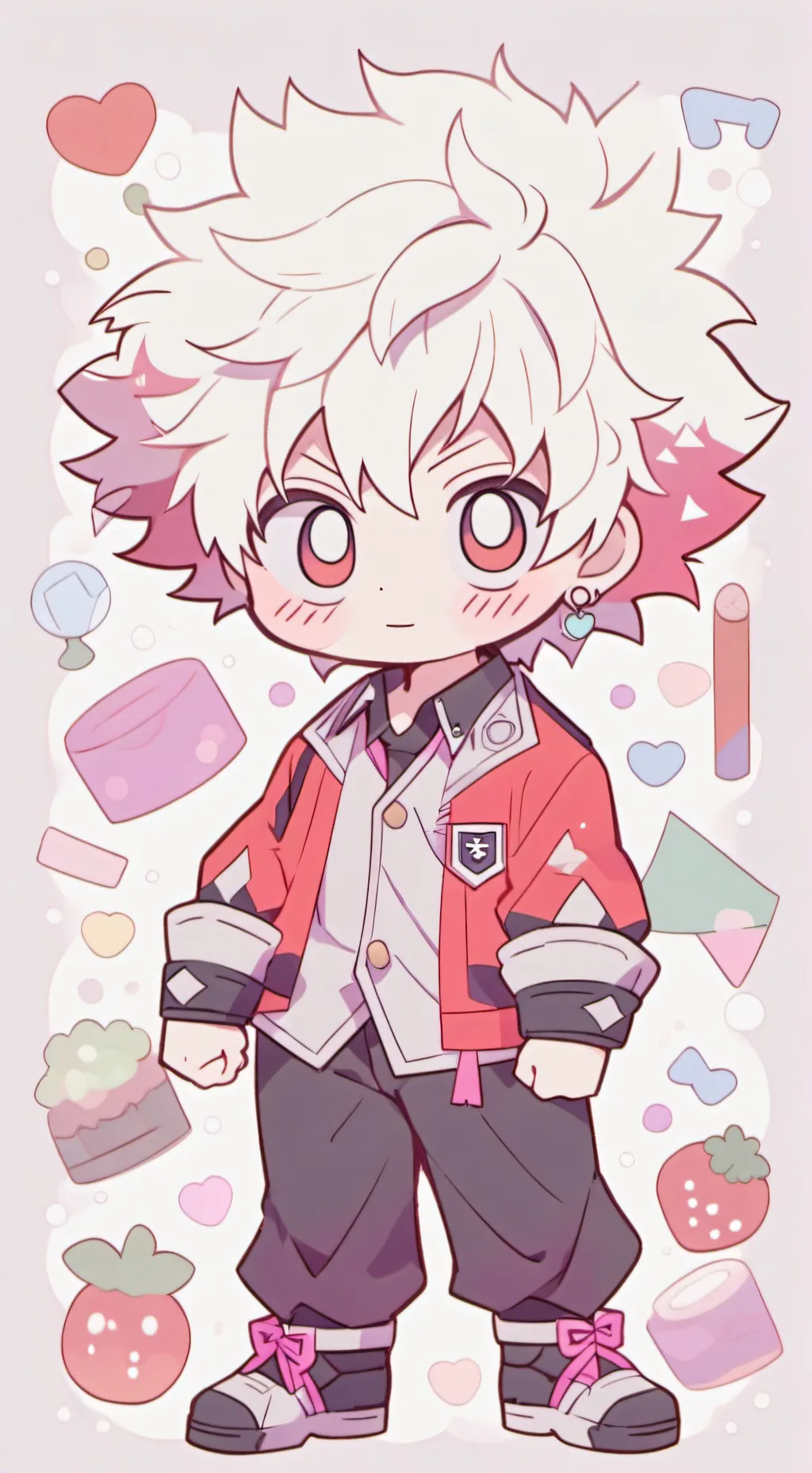 ai character: Bakugo Katsuki background