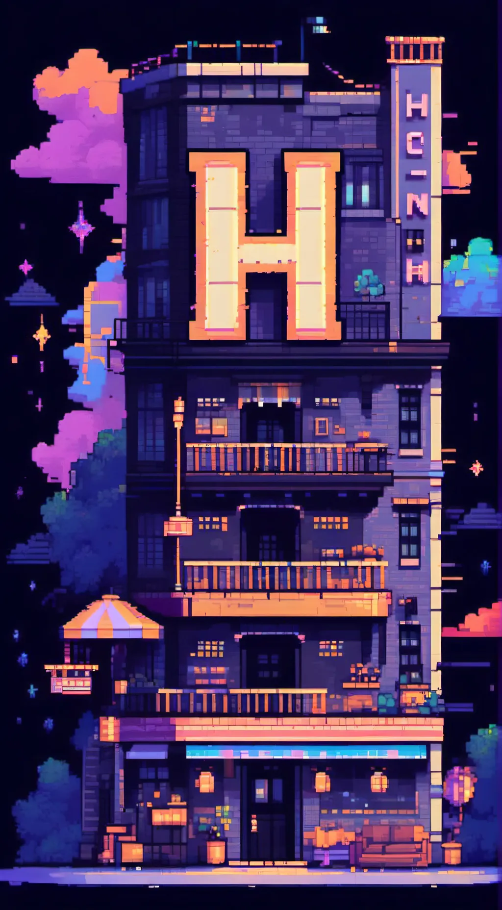 ai character: Hazbin Hotel background