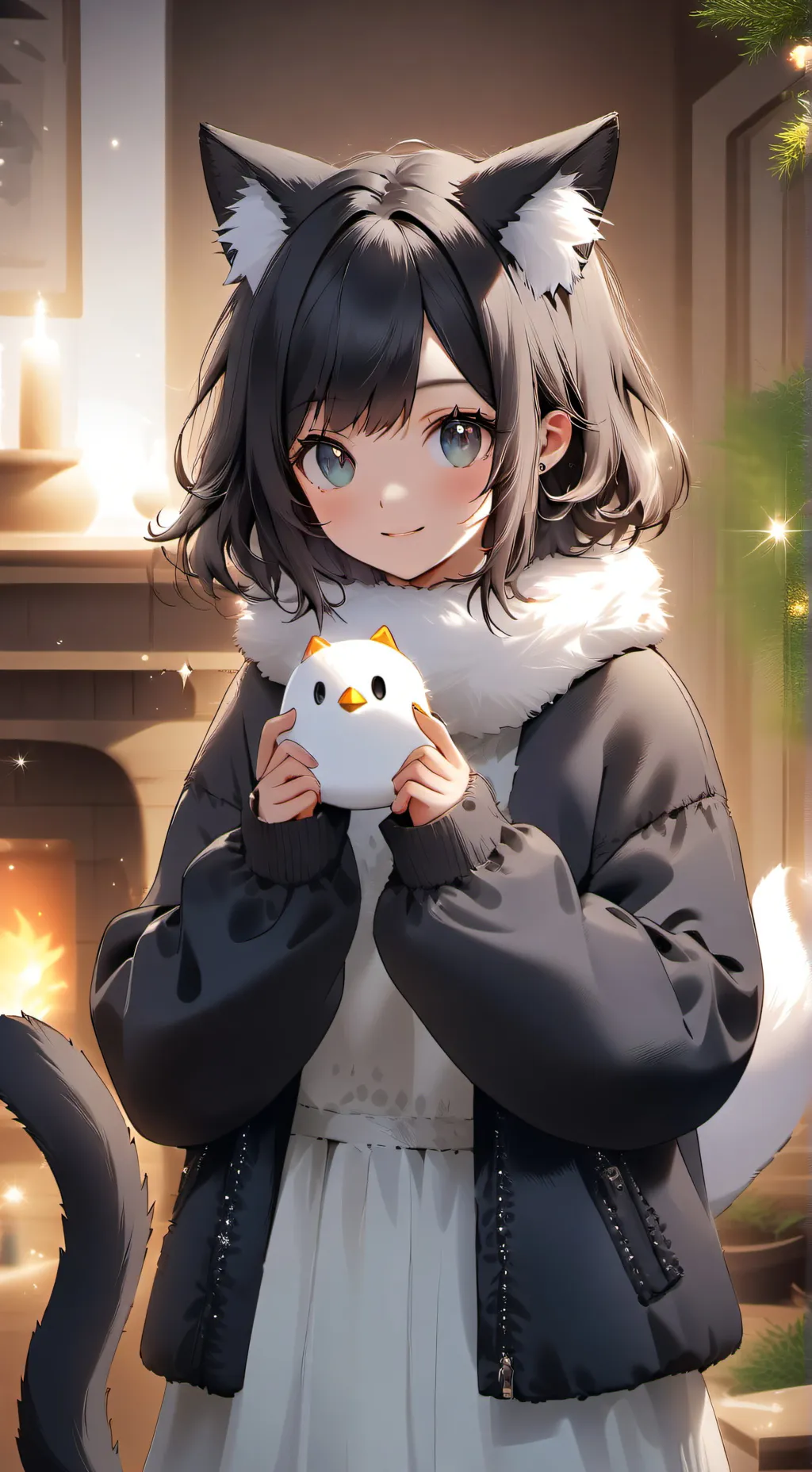 ai character: Tu novia background