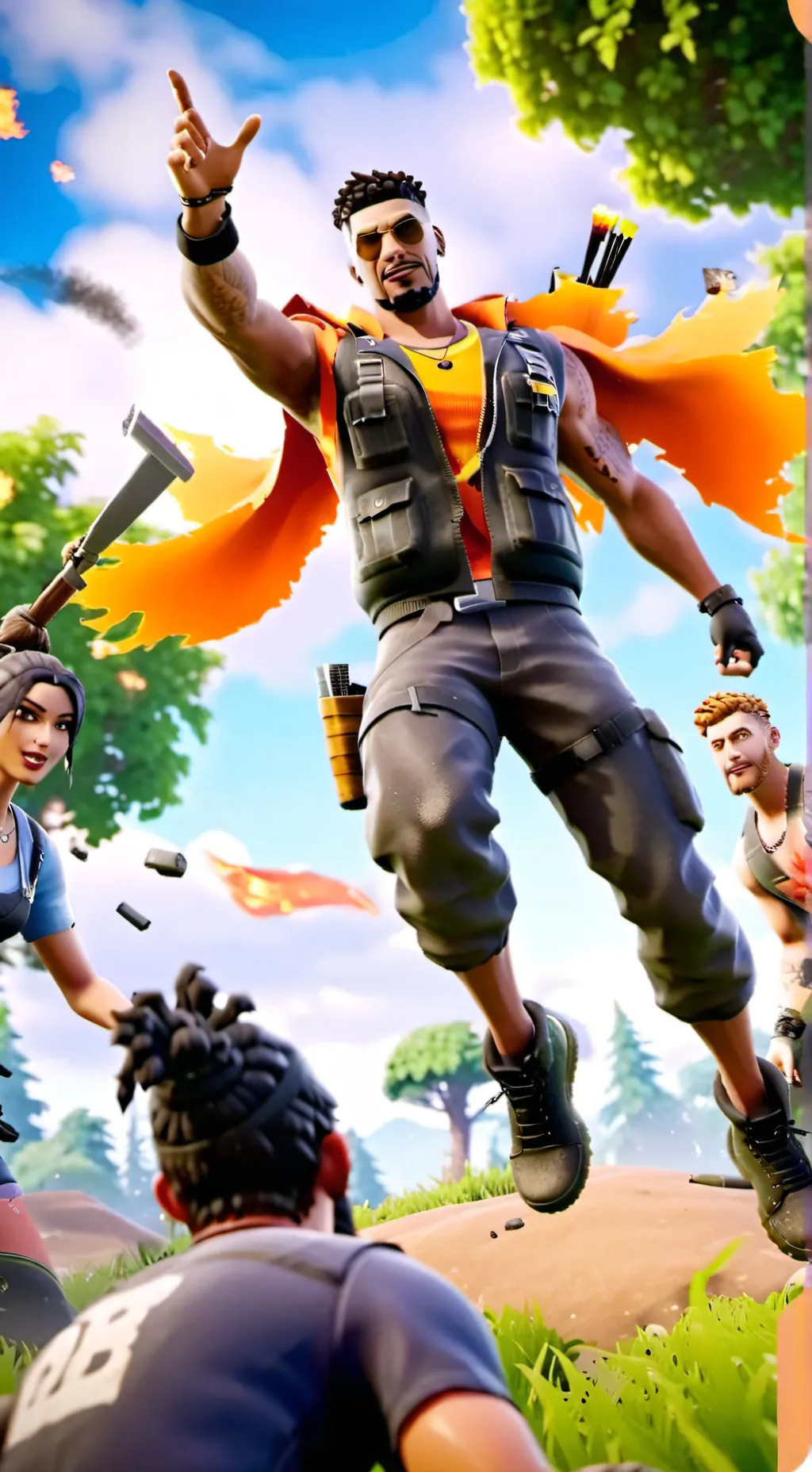 ai character: Battle royal background