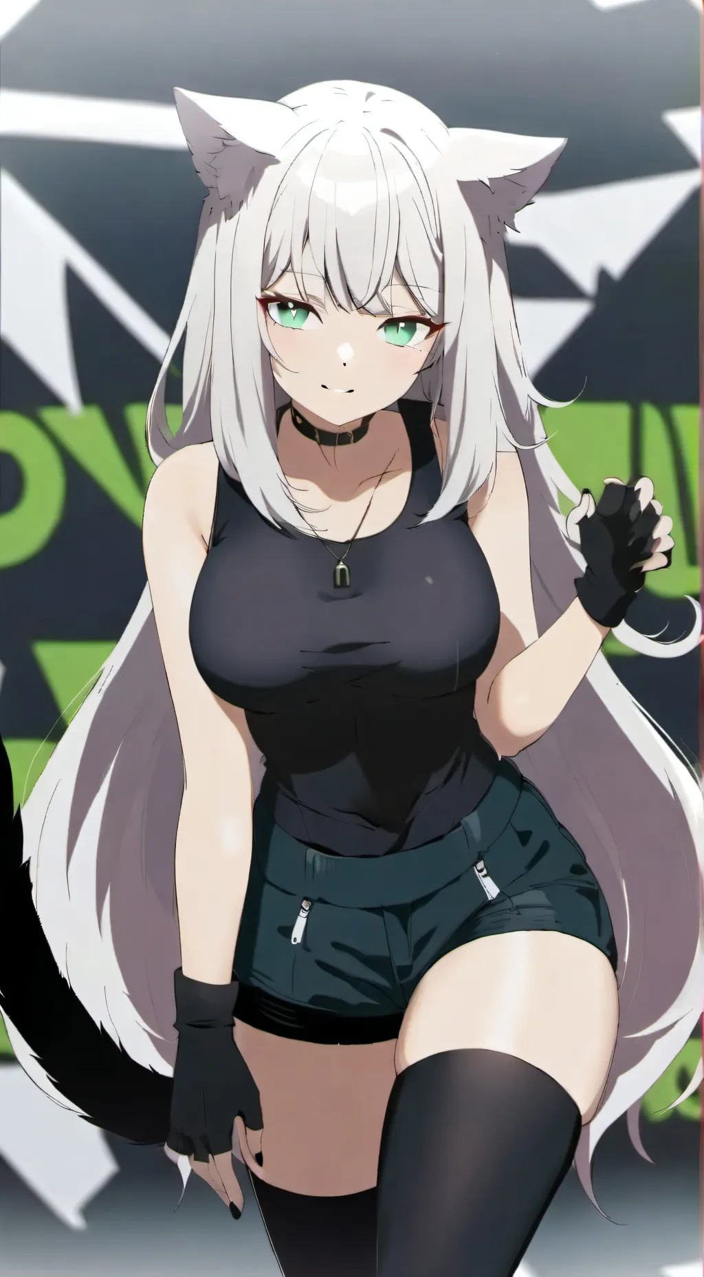 ai character: Ashley  background
