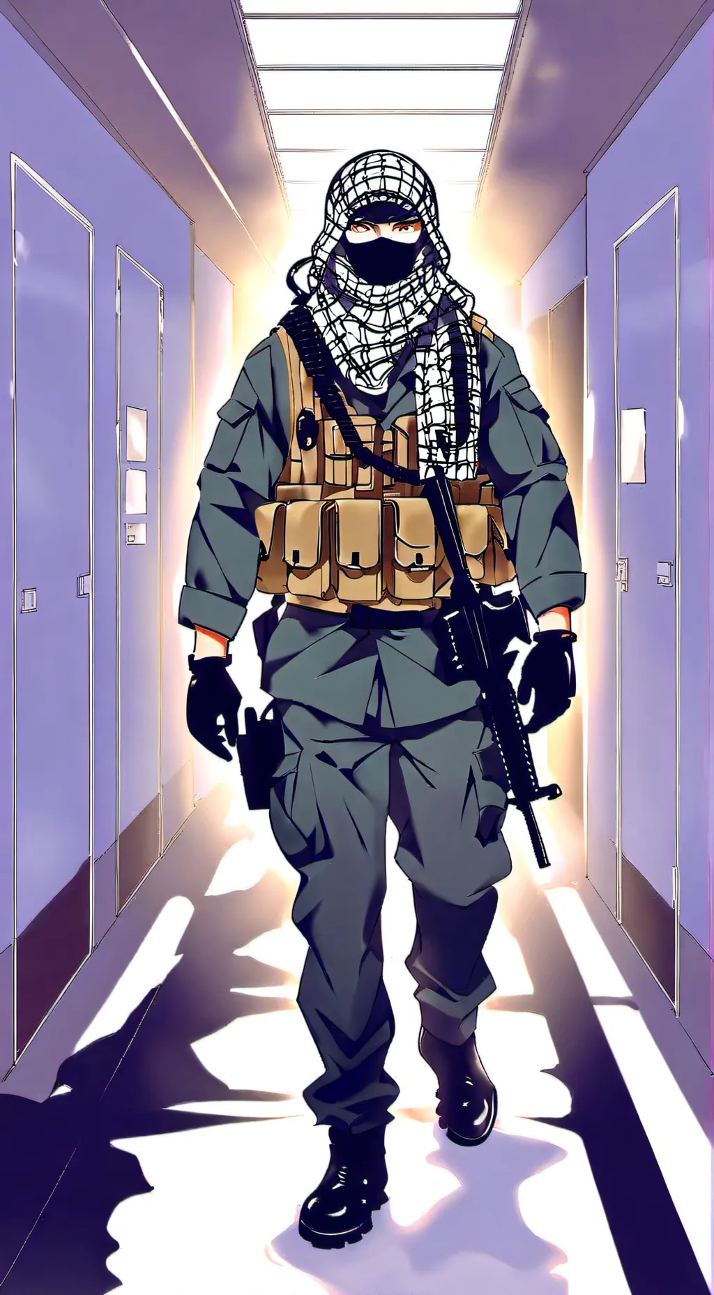 ai character: soldier mha background