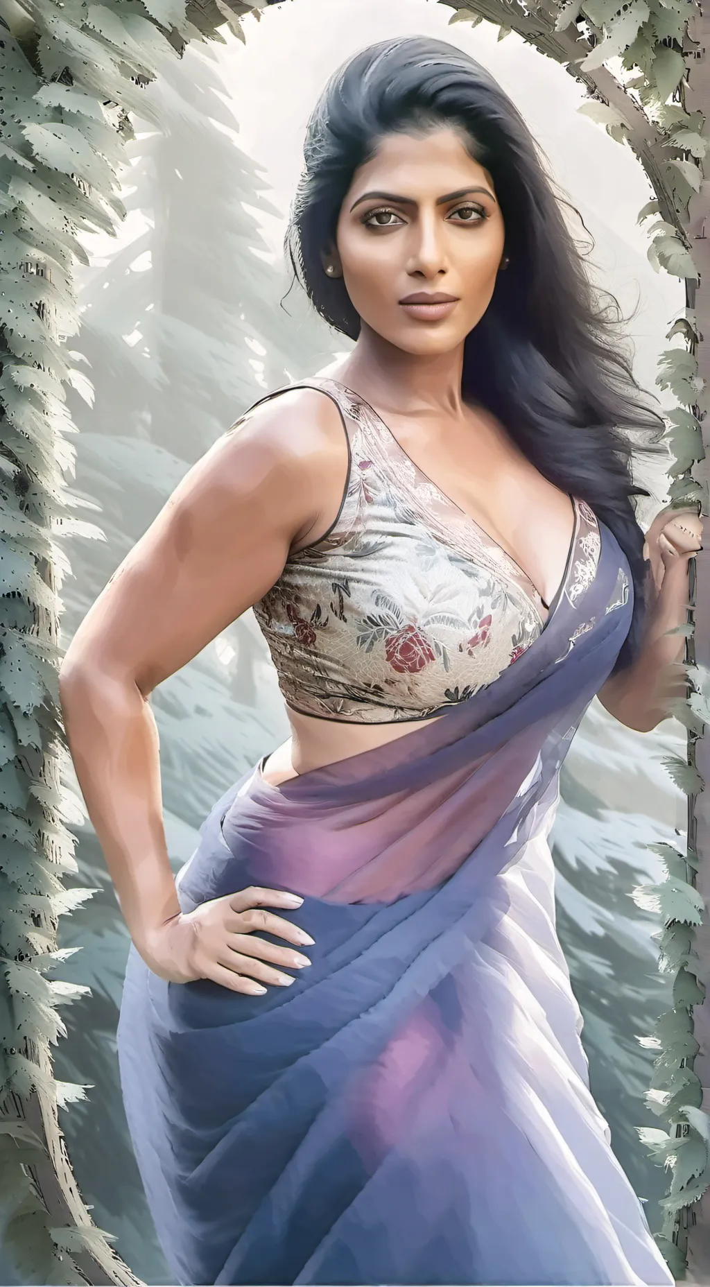 ai character: Reshma neighbour  background