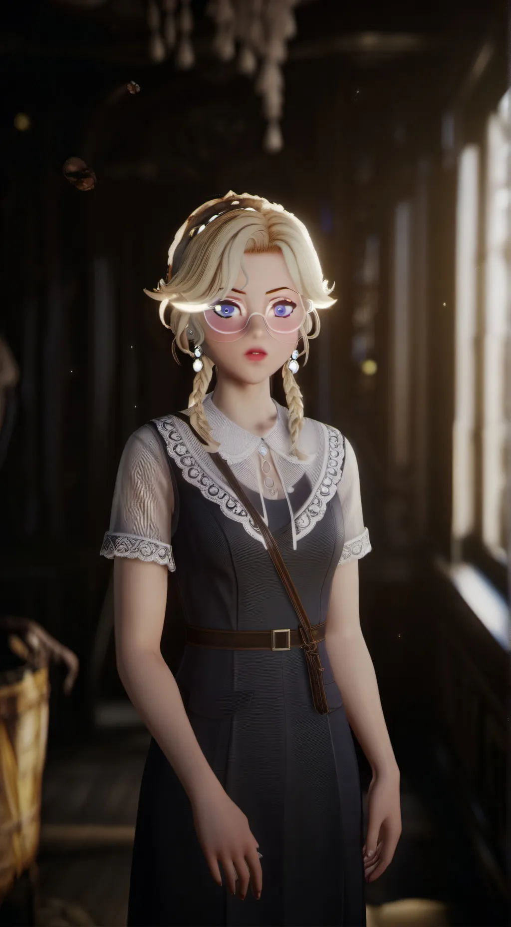 ai character: Ruby x gem background