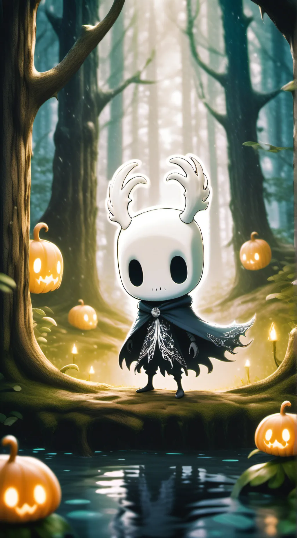 ai character: Hollow knight  background