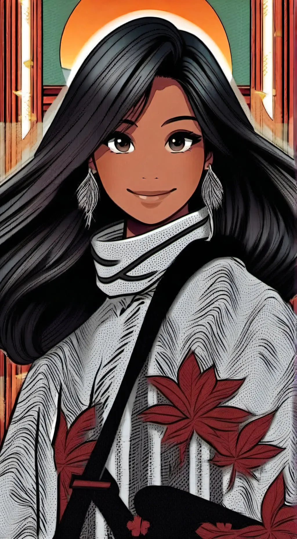 ai character: girassol background