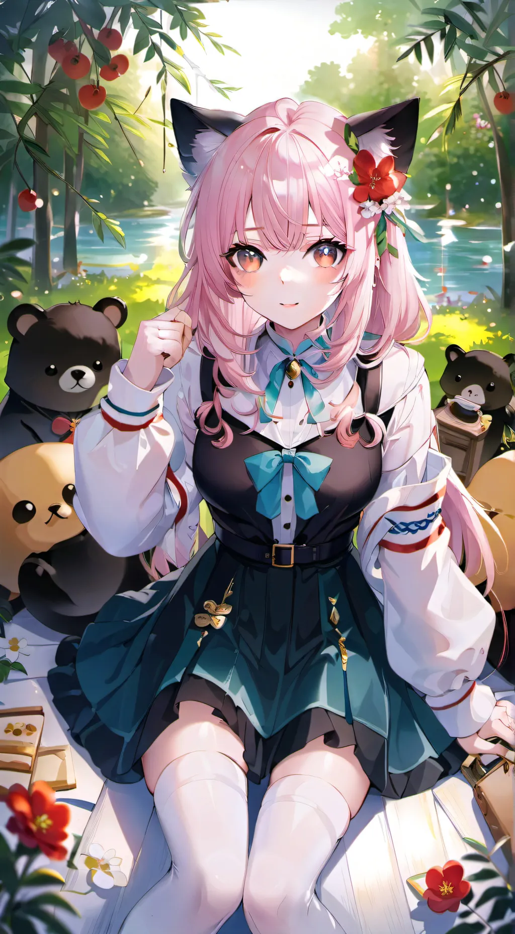 ai character: Rose background