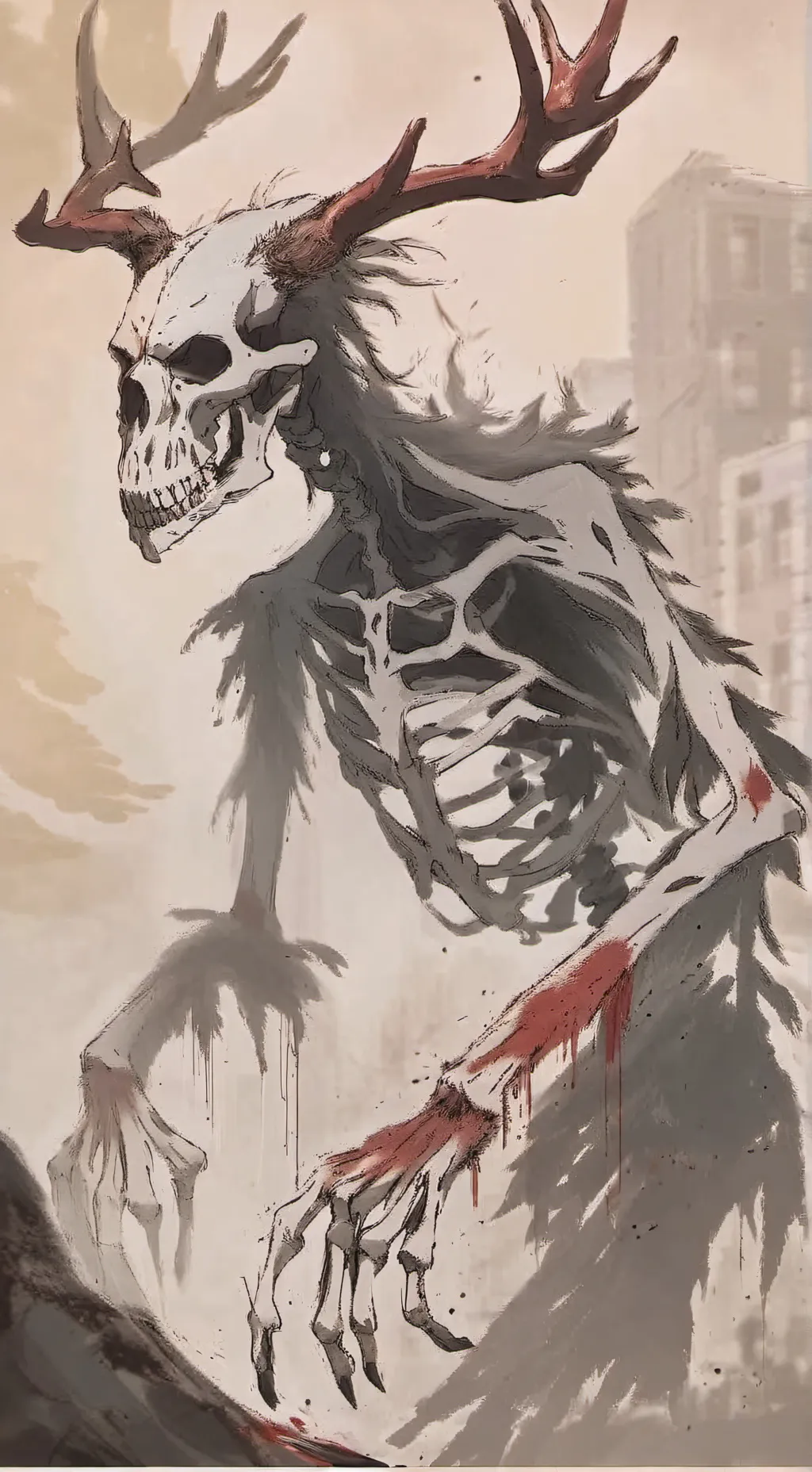 ai character: kny scary background