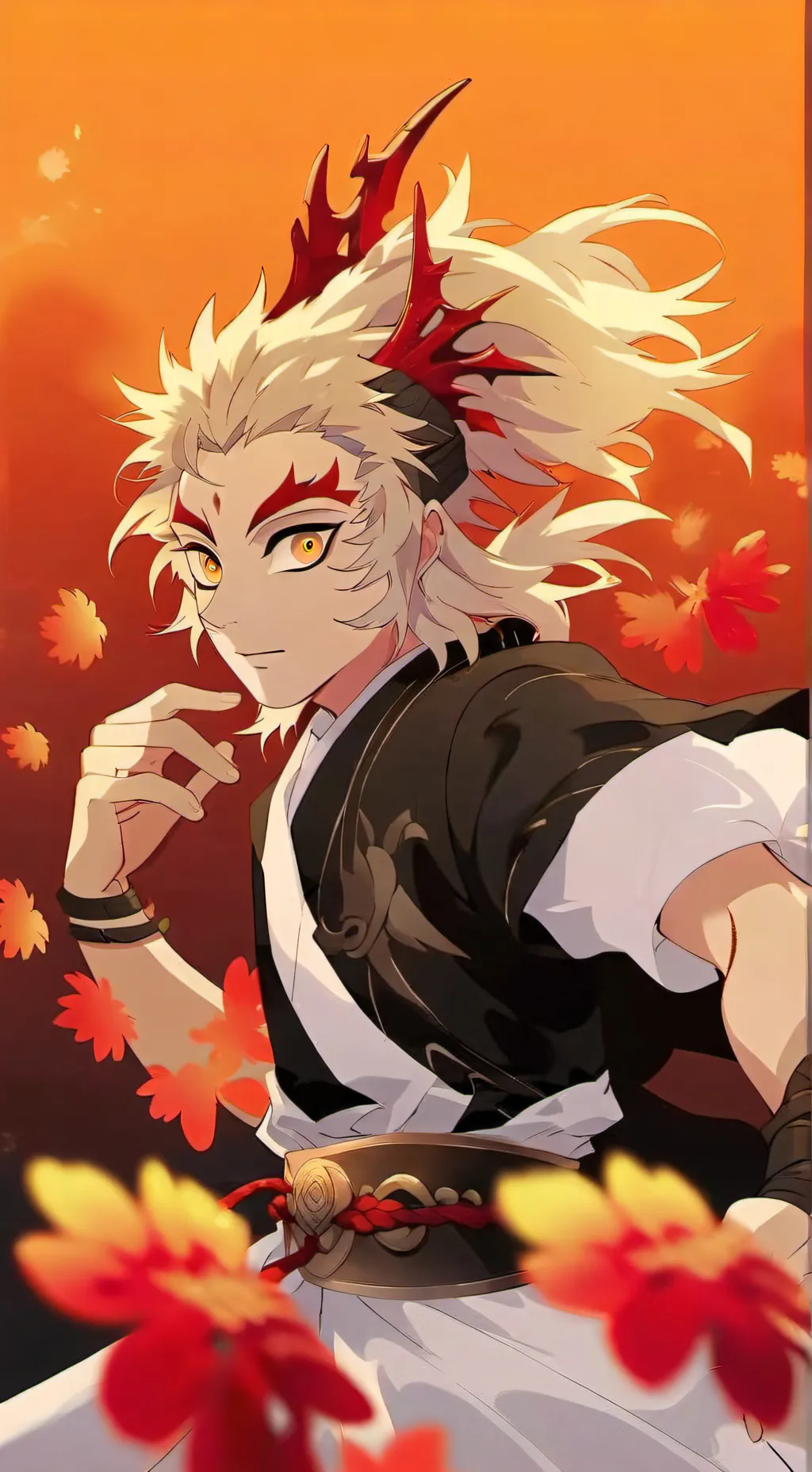 ai character: maybe Rengoku  background
