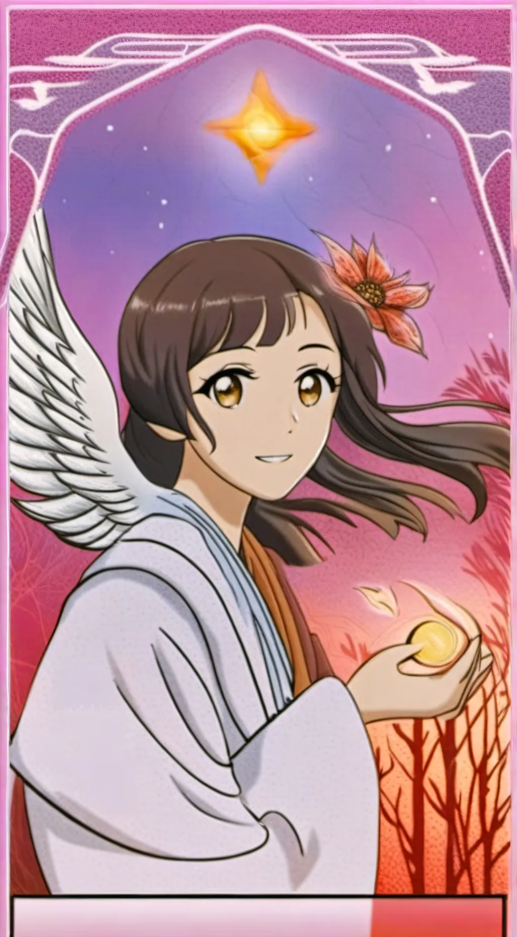 ai character: Phoenix Fairy background