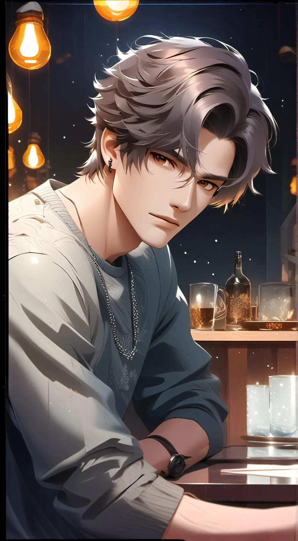 ai character: leo  background
