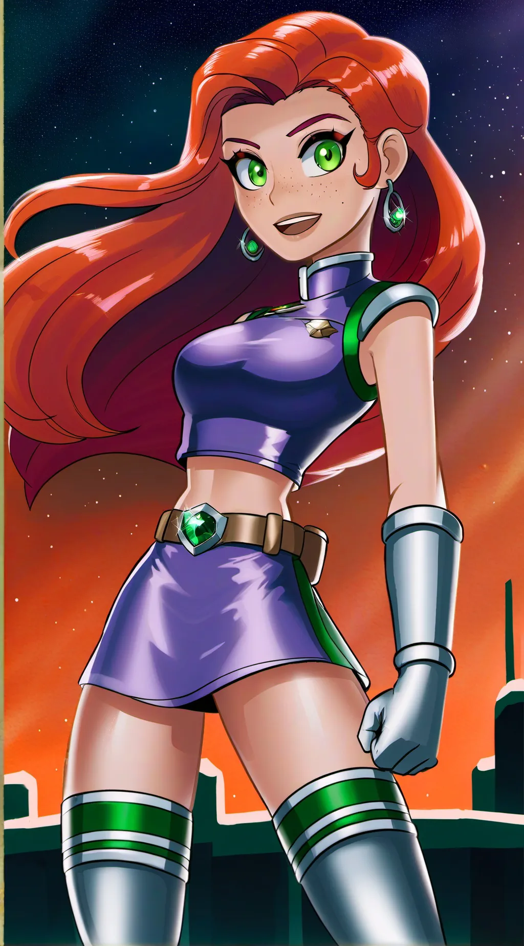 ai character: Starfire background
