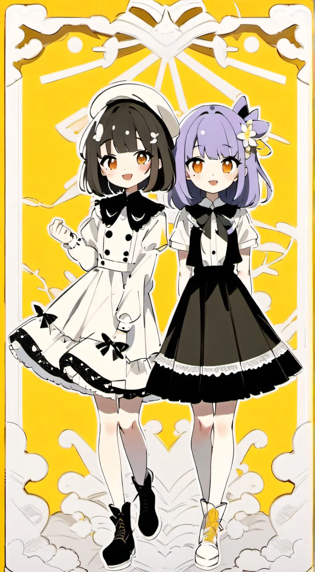 ai character: Katia y Laura background